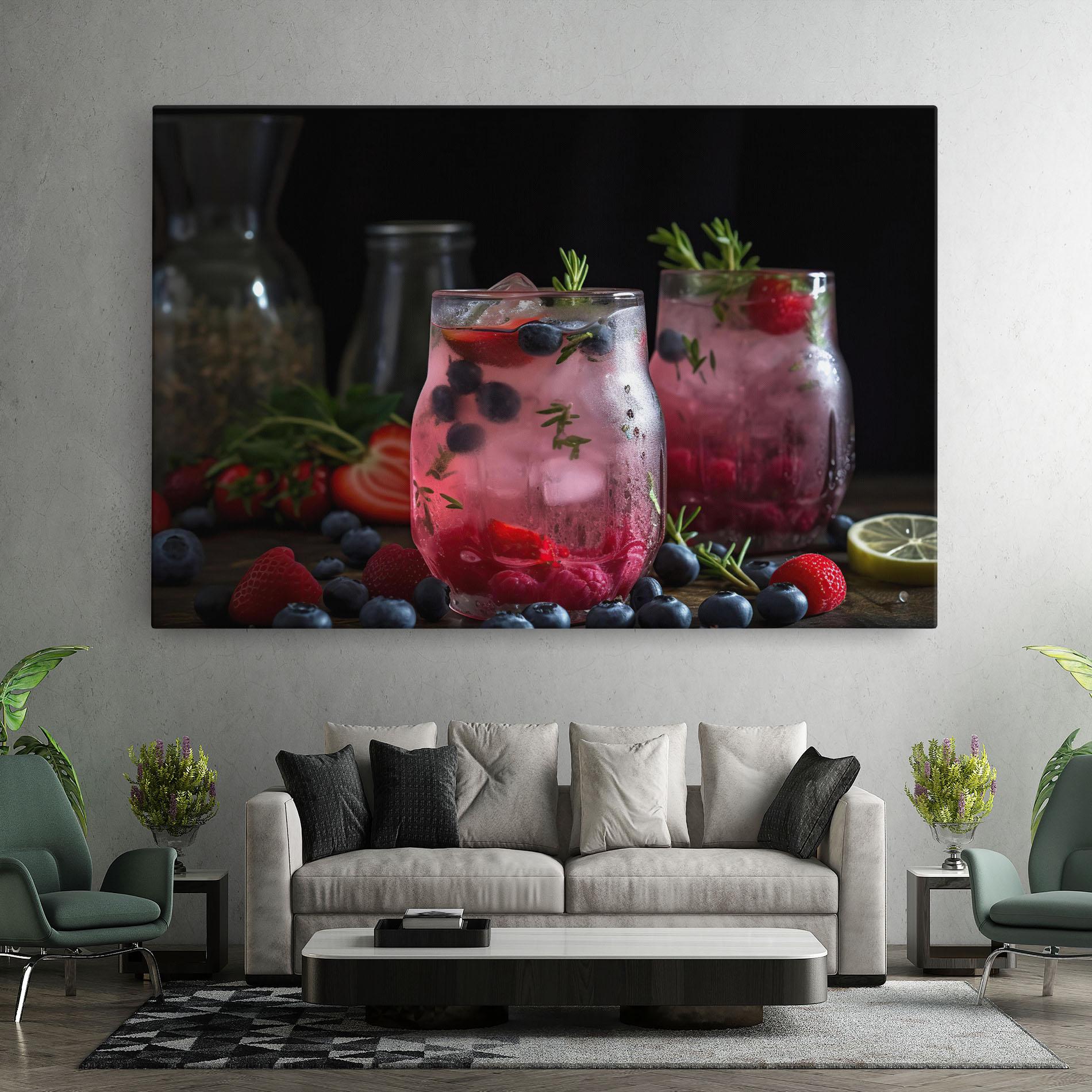 Tablou Canvas Berry Ice Drink mockup 7