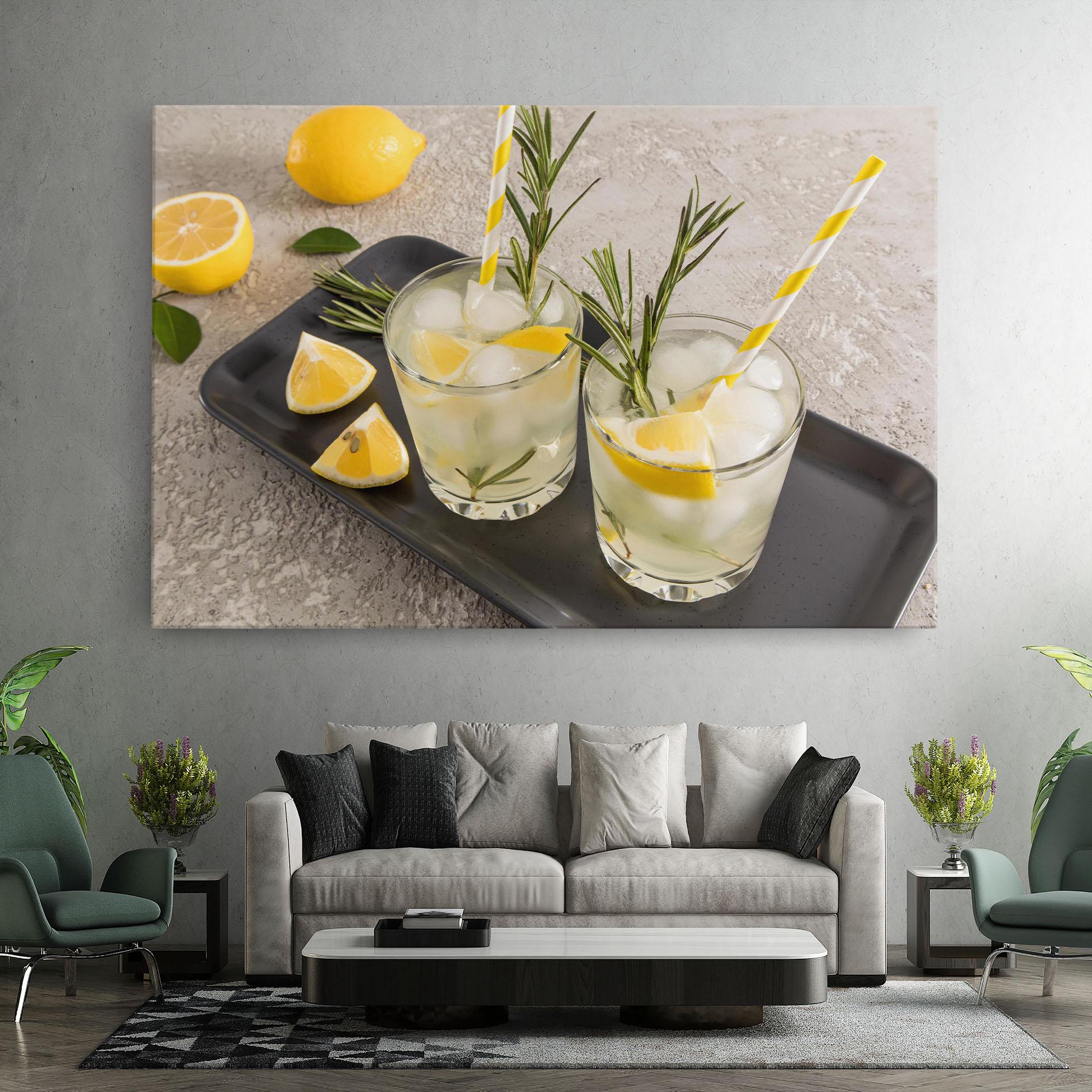 Tablou Canvas Fruit Vitamin Water mockup 7