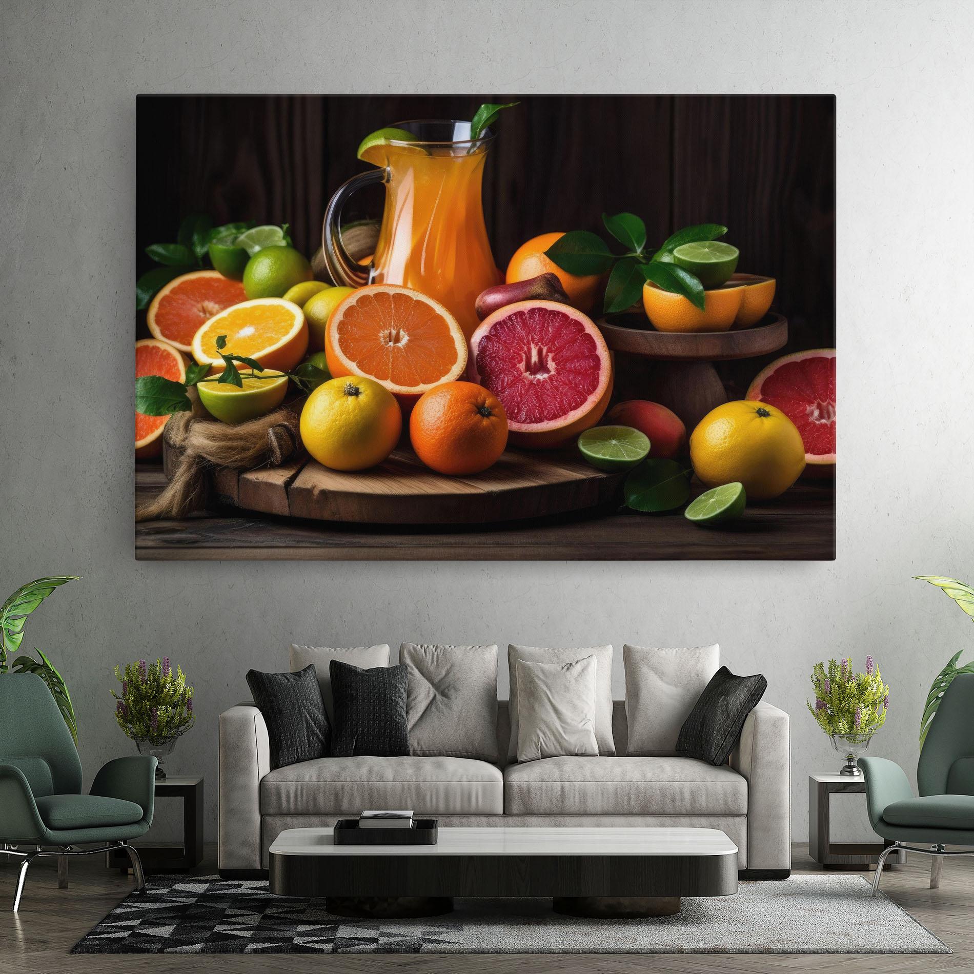 Tablou Canvas Glass Of Orange Juice mockup 7