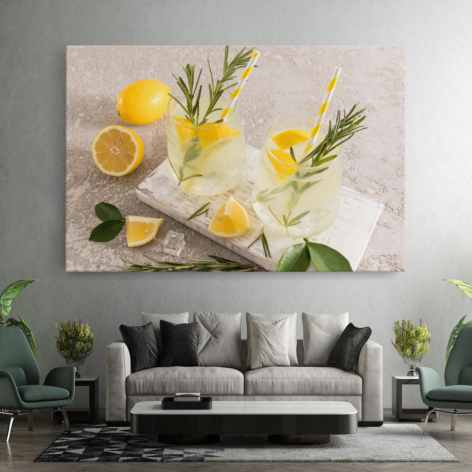 Tablou Canvas Homemade Rosemary Drink mockup 7