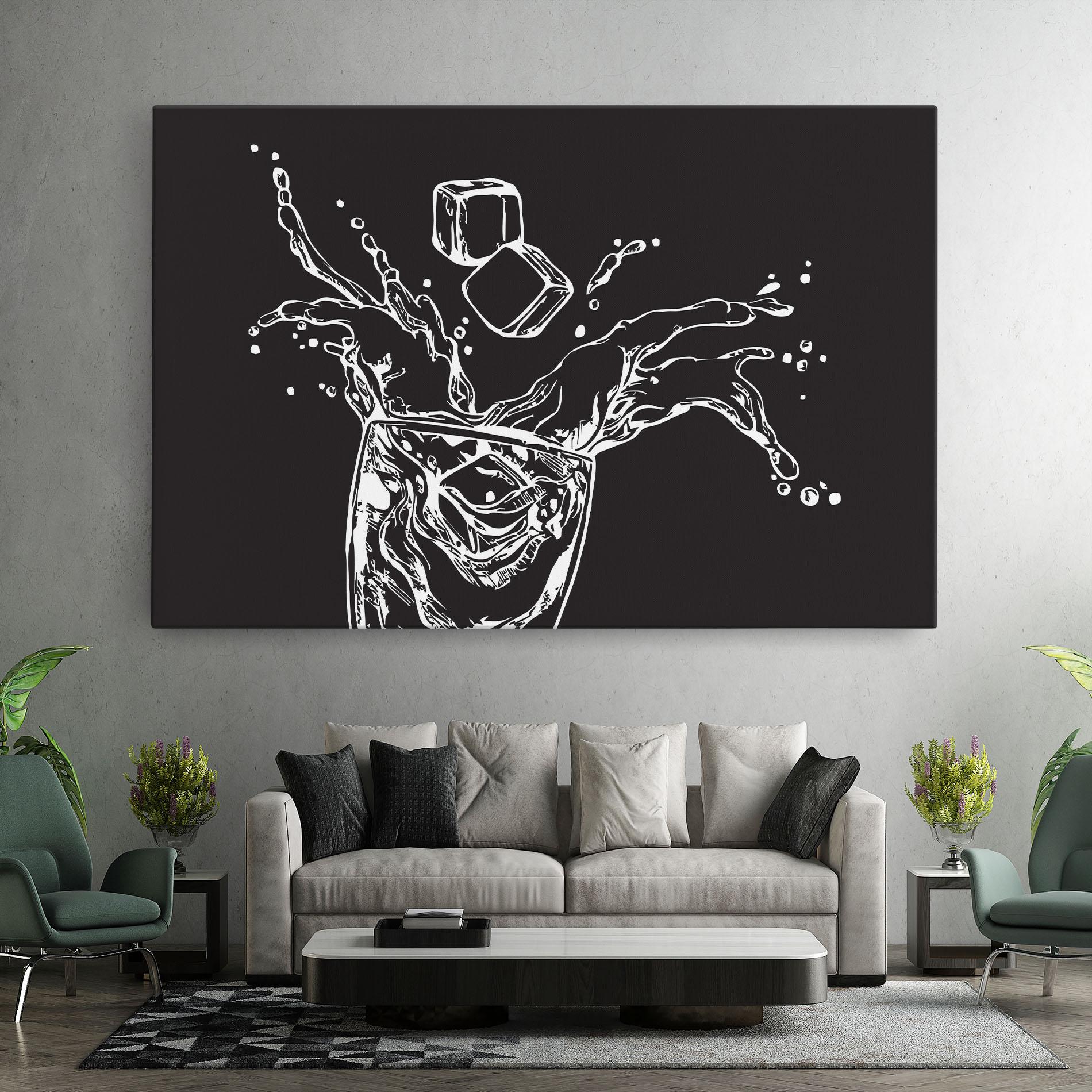 Tablou Canvas Ice Splash Drink mockup 7