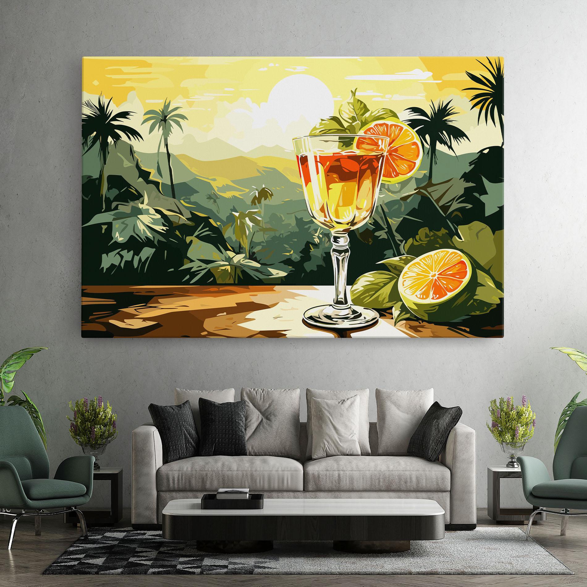 Tablou Canvas Orange Drink mockup 7