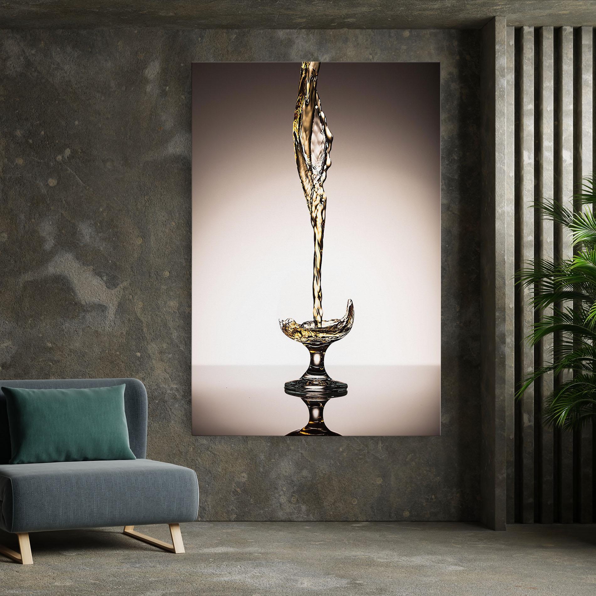 Tablou Canvas White Wine Splash mockup 7