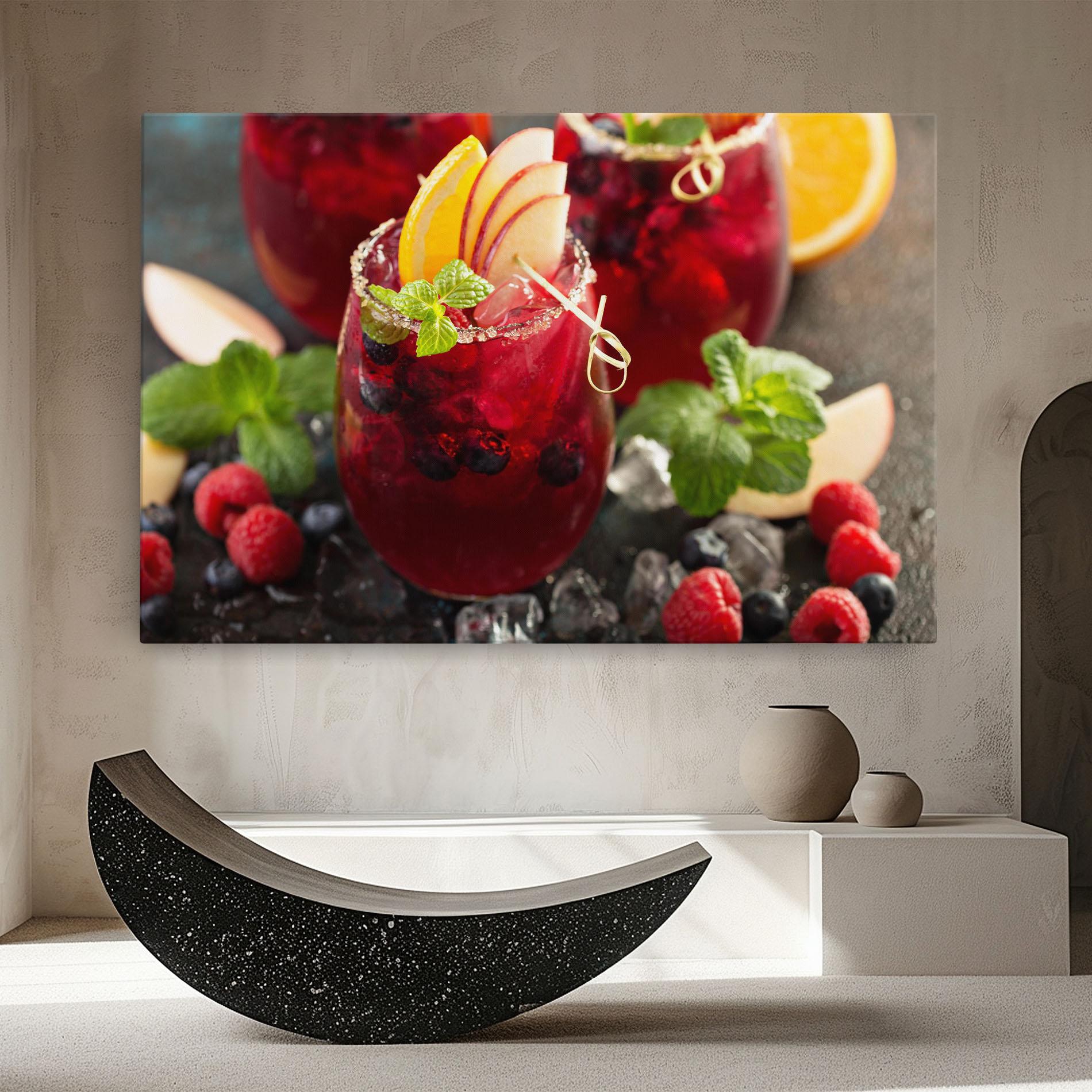 Tablou Canvas Berry Drink mockup 8