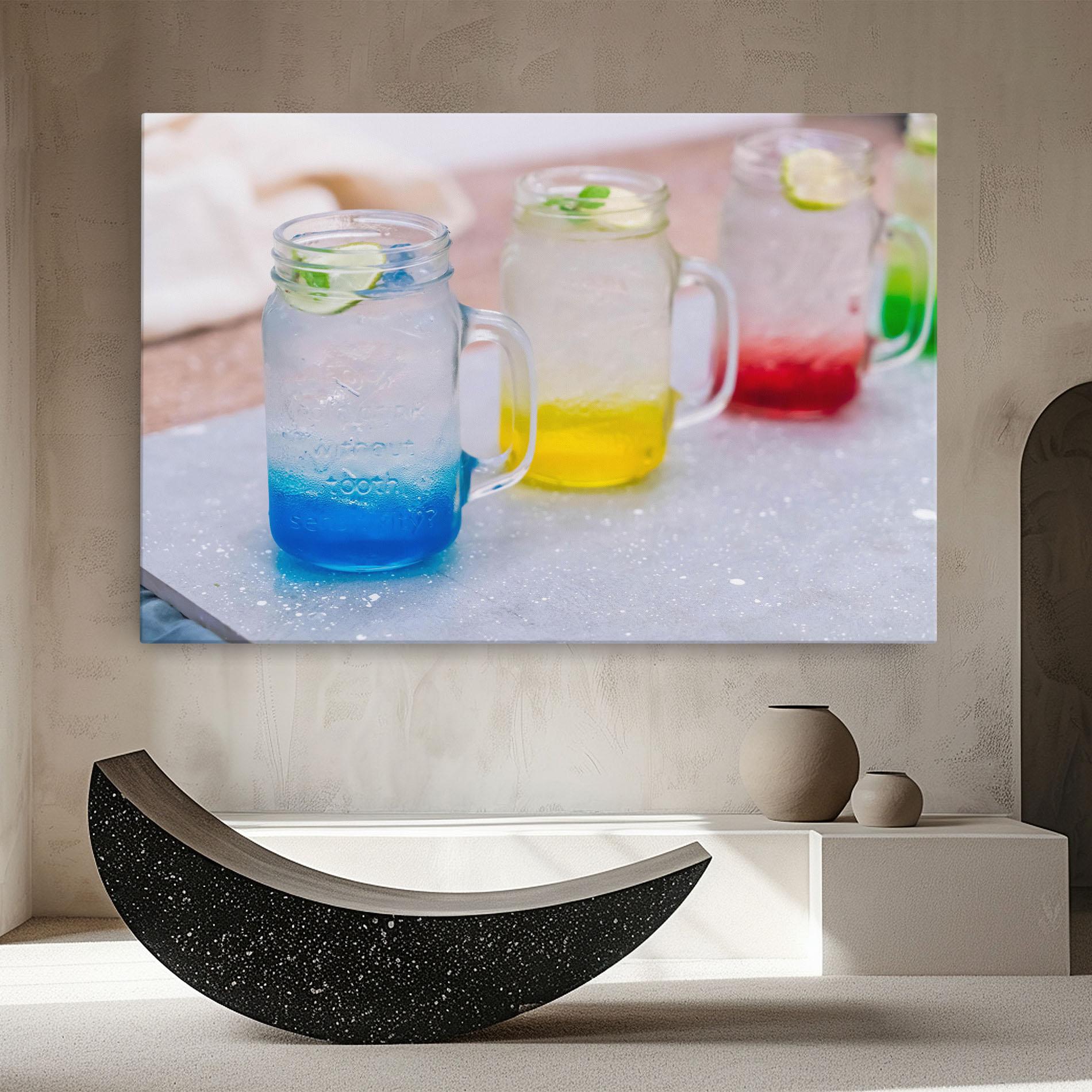 Tablou Canvas Colorful Italian Soda mockup 8