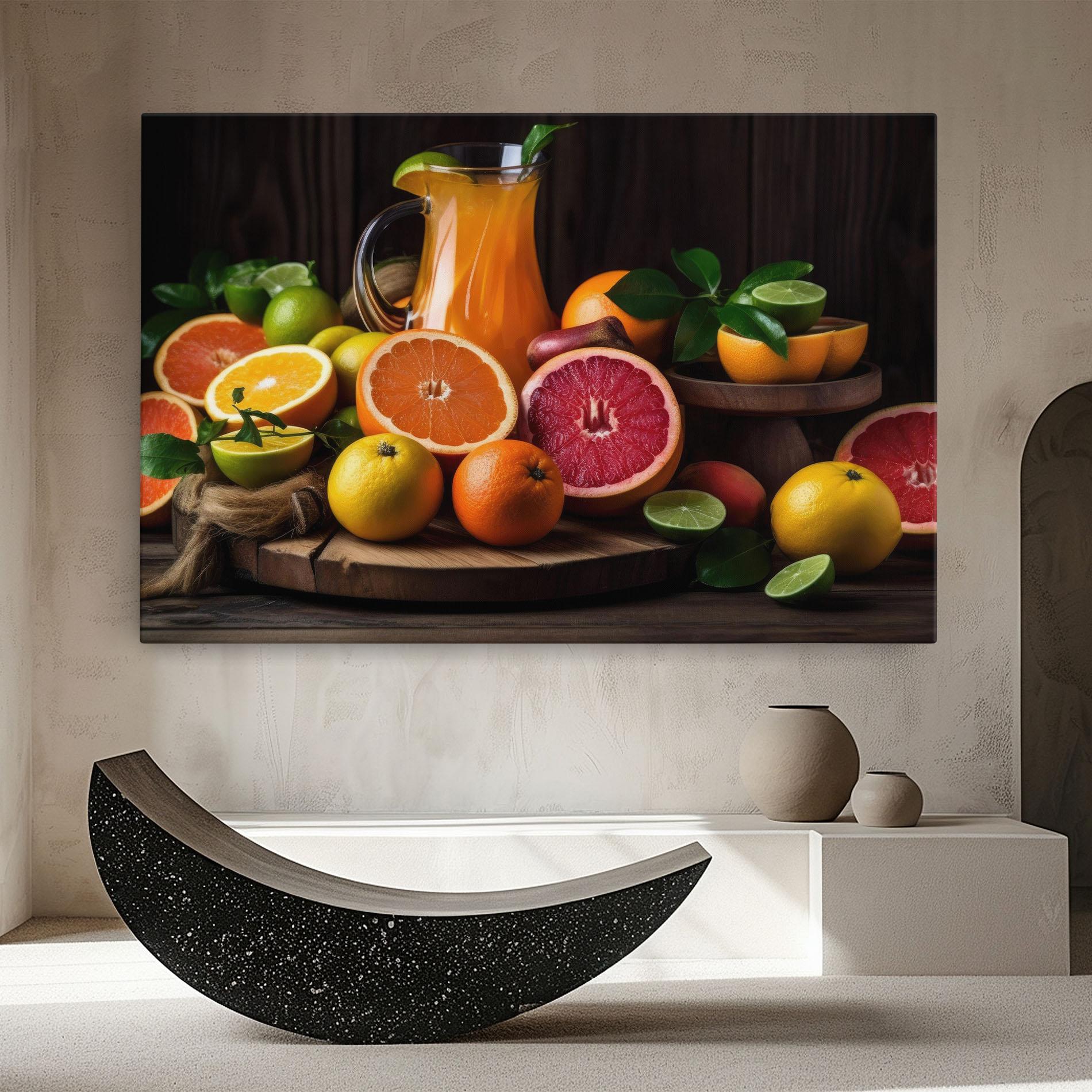 Tablou Canvas Glass Of Orange Juice mockup 8