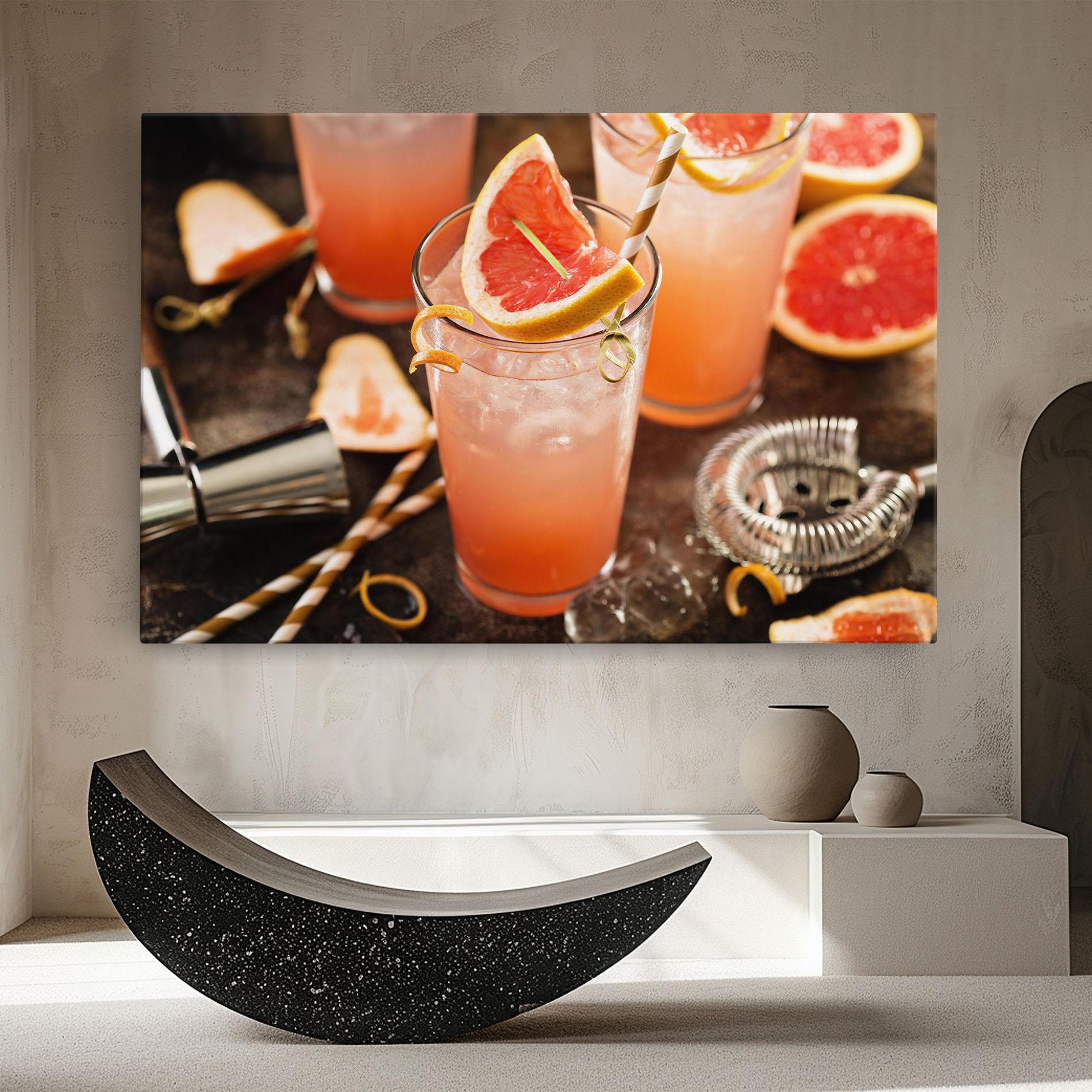 Tablou Canvas Grapefruit Cocktail mockup 8