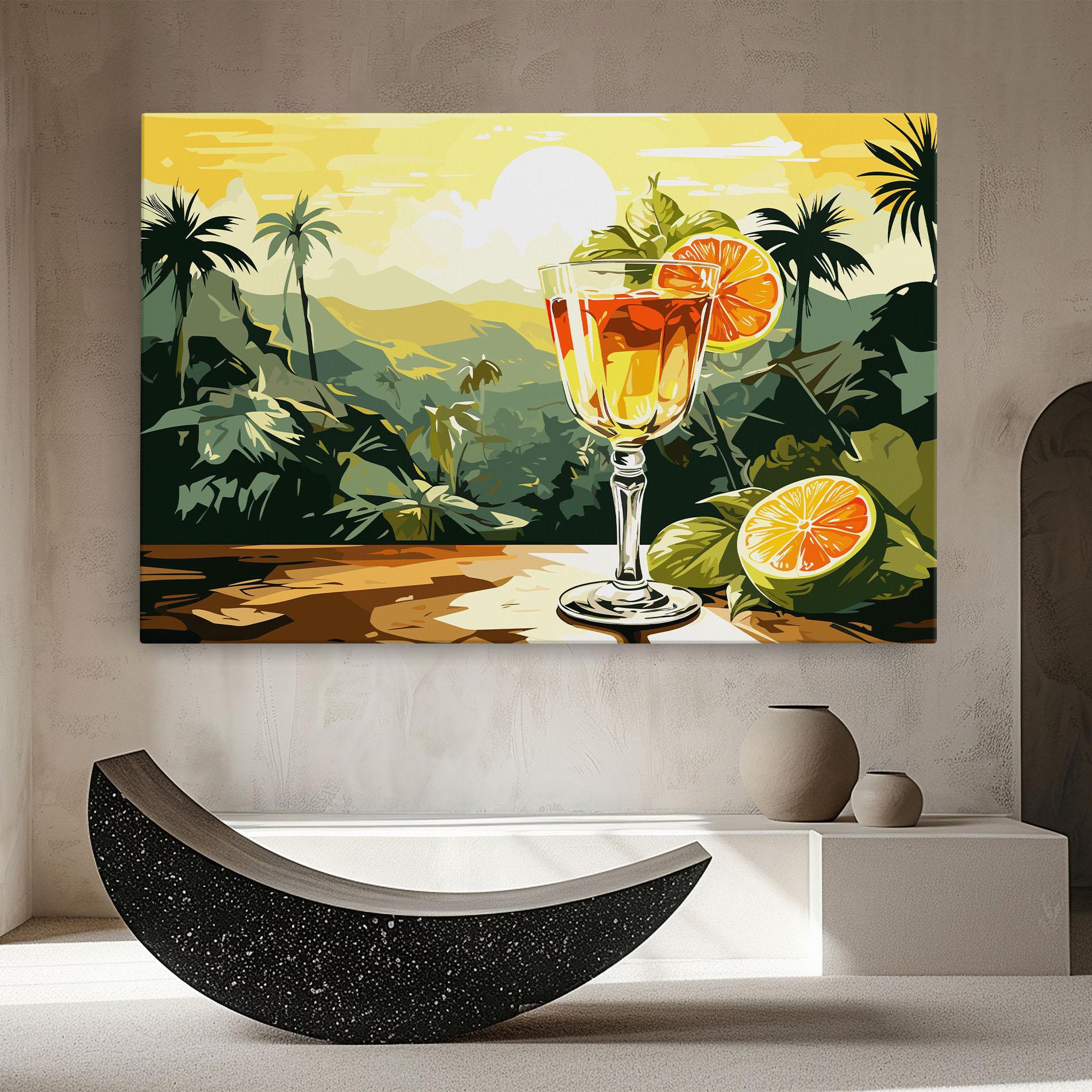 Tablou Canvas Orange Drink mockup 8