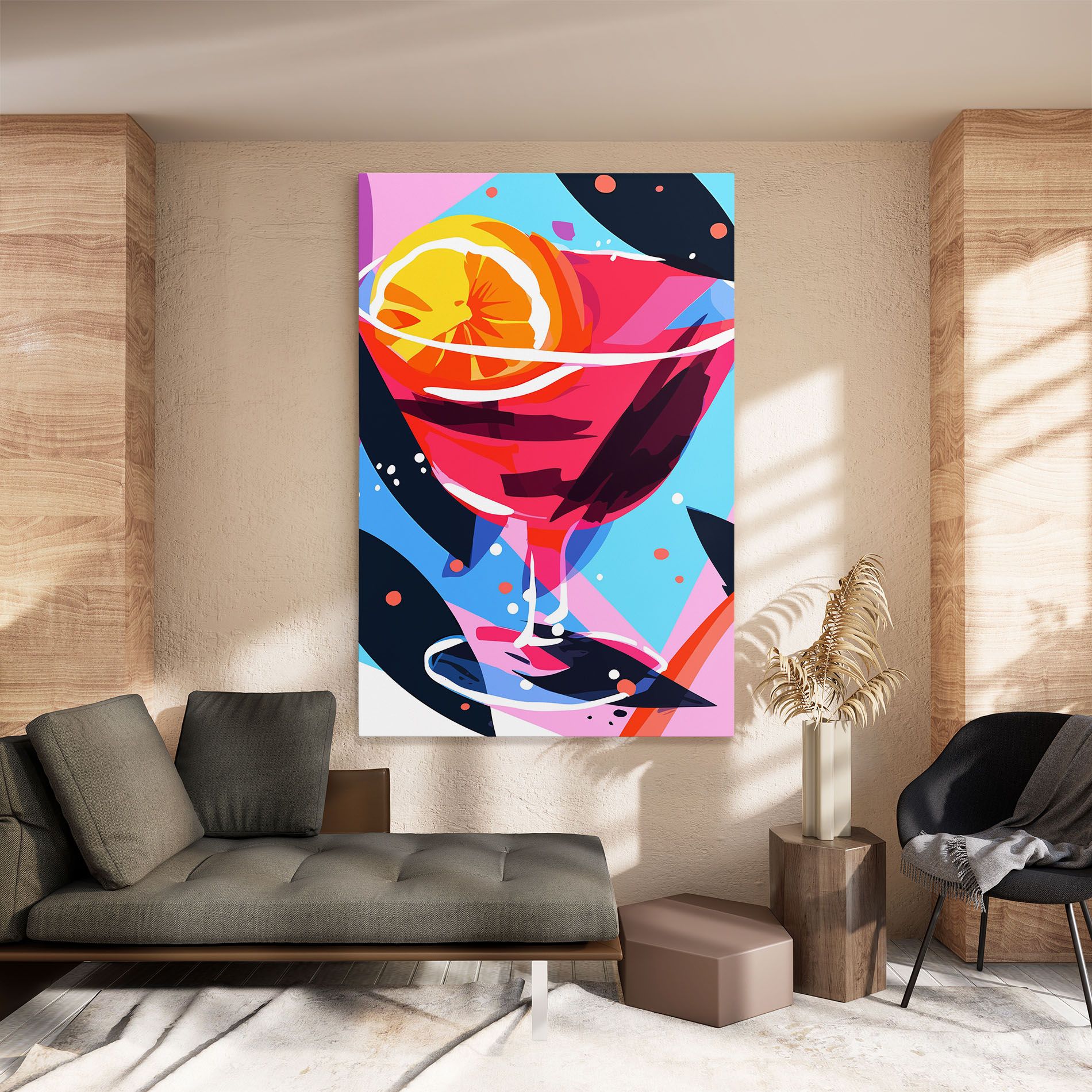 Red Cocktail Art mockup 8