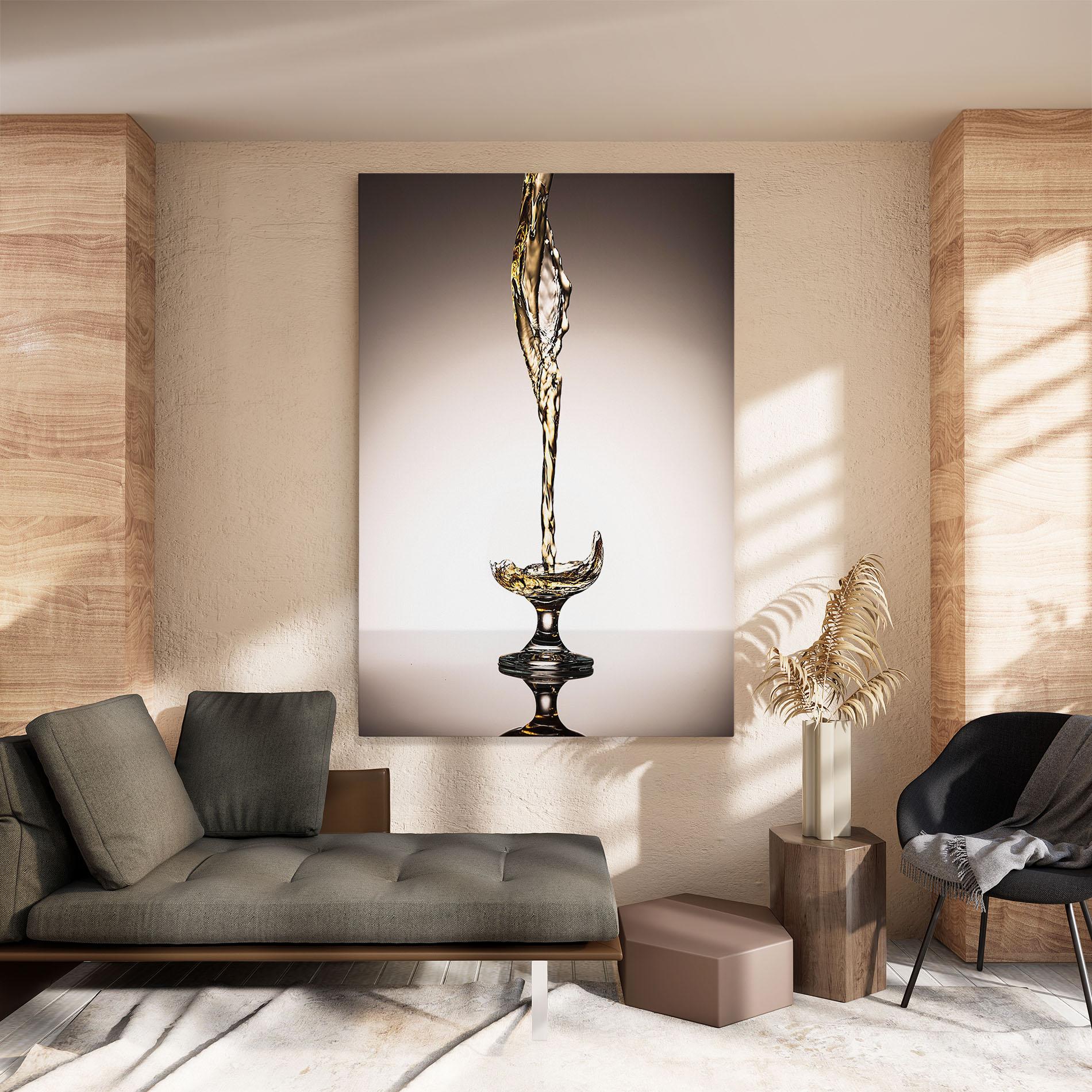 Tablou Canvas White Wine Splash mockup 8