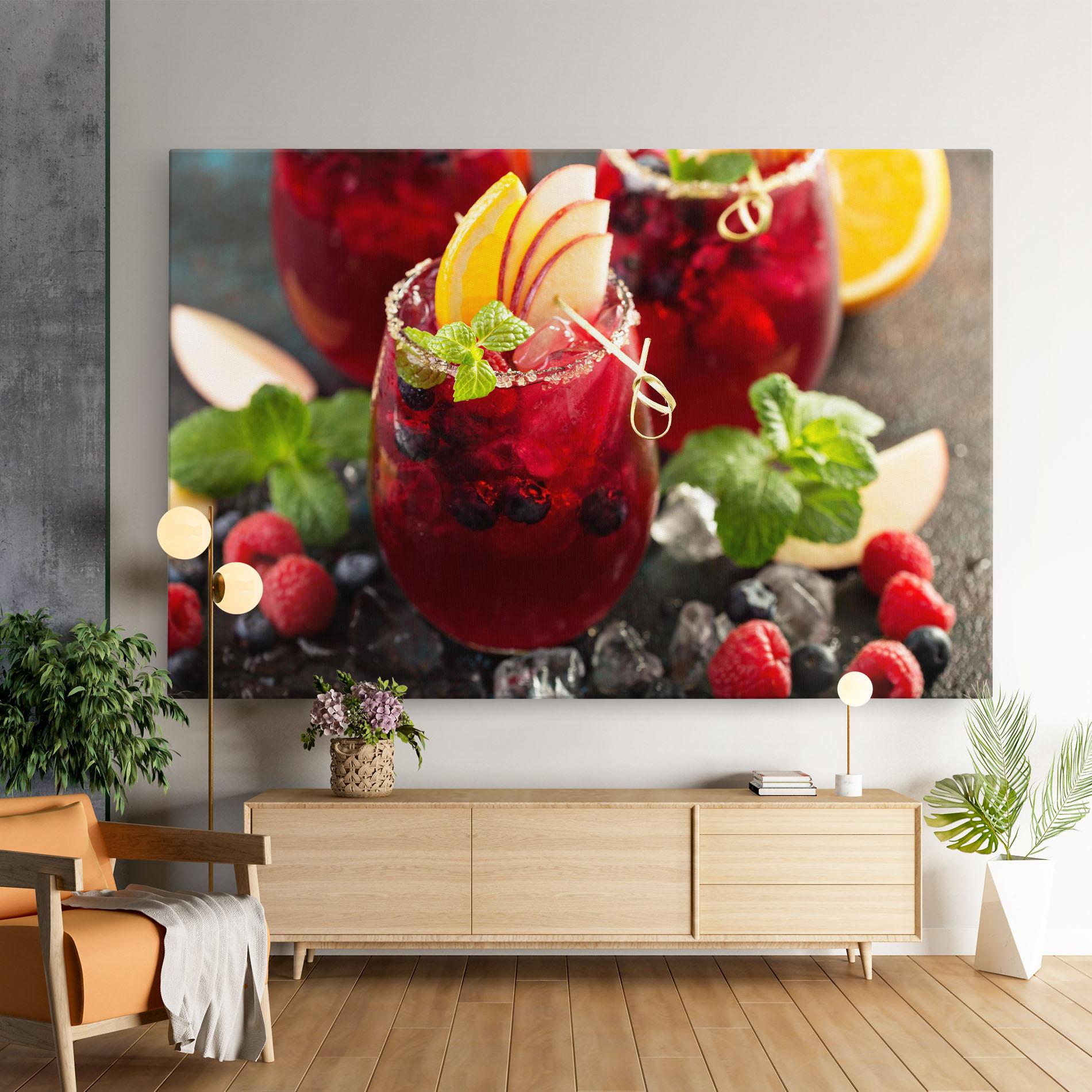 Tablou Canvas Berry Drink mockup 9