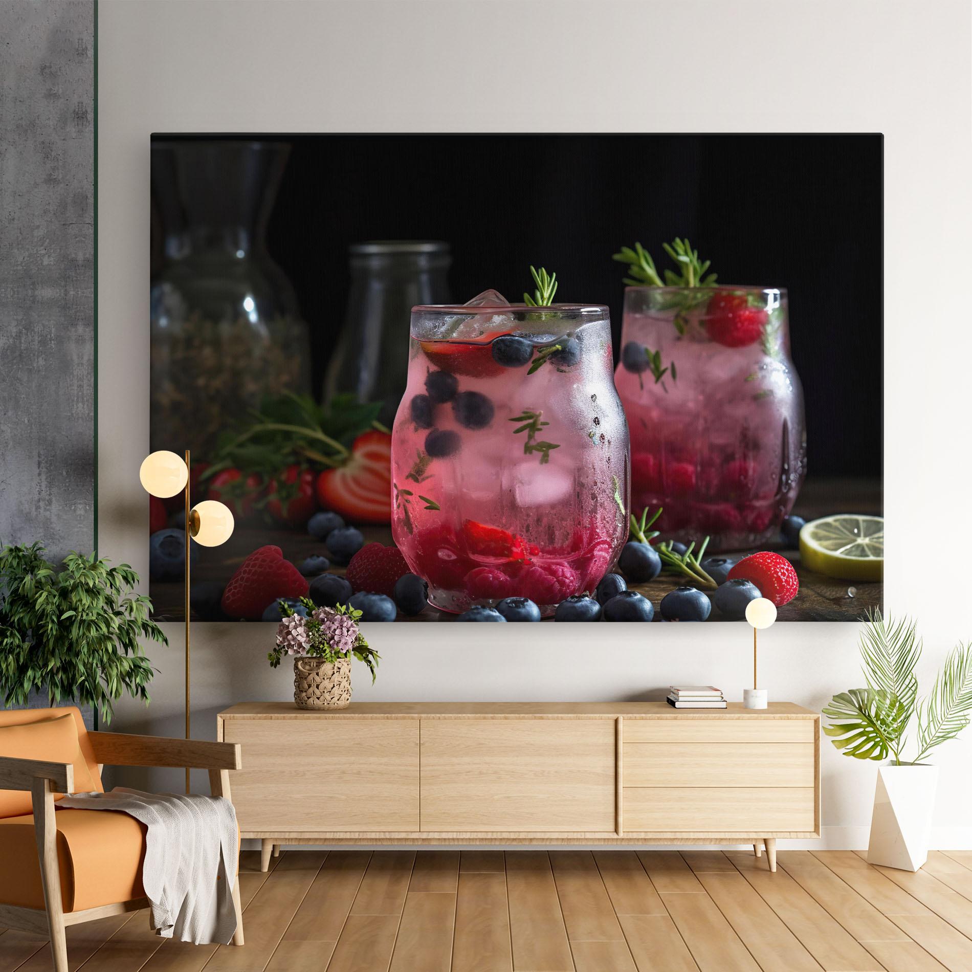 Tablou Canvas Berry Ice Drink mockup 9