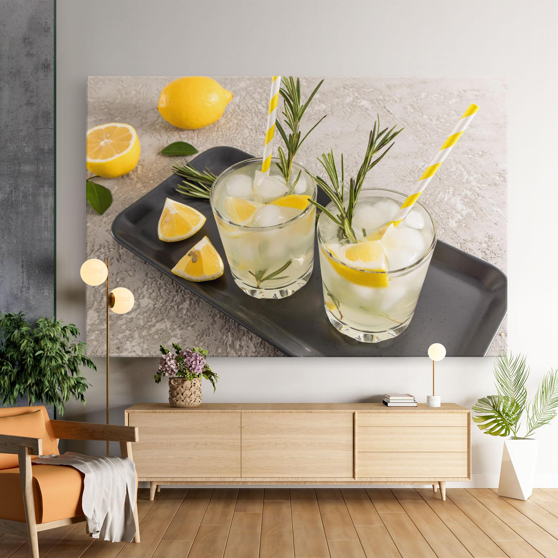 Tablou Canvas Fruit Vitamin Water mockup 9