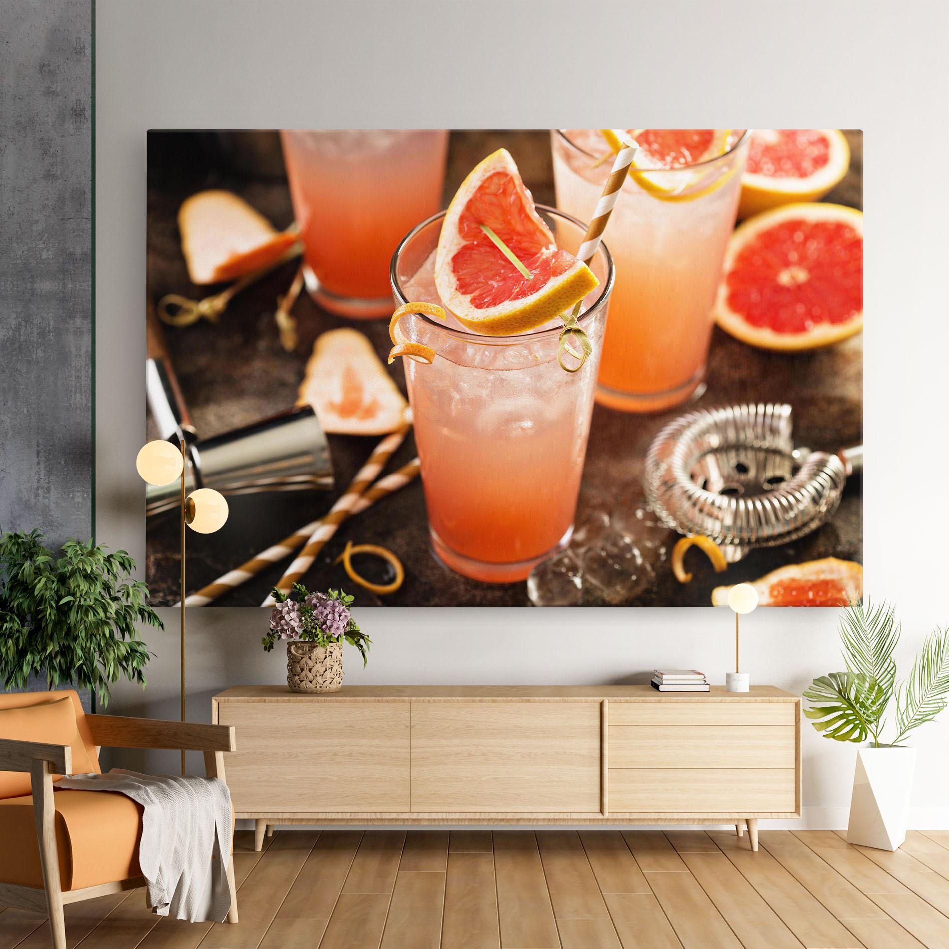 Tablou Canvas Grapefruit Cocktail mockup 9