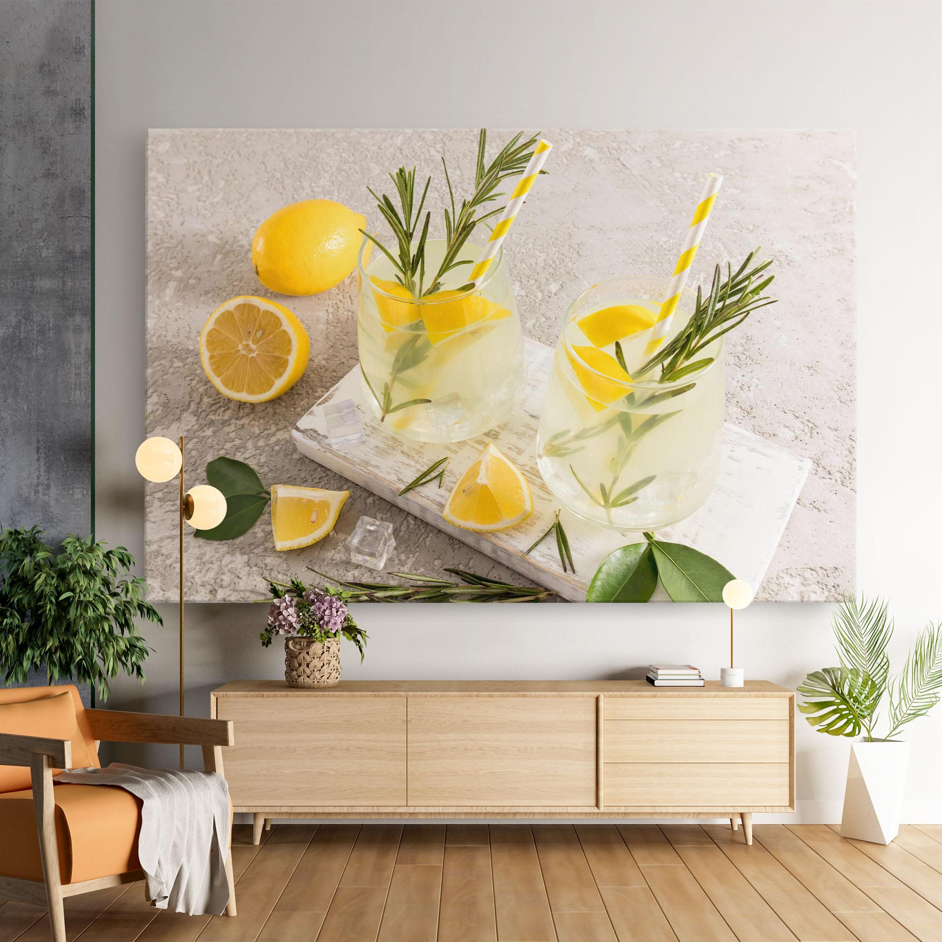 Tablou Canvas Homemade Rosemary Drink mockup 9