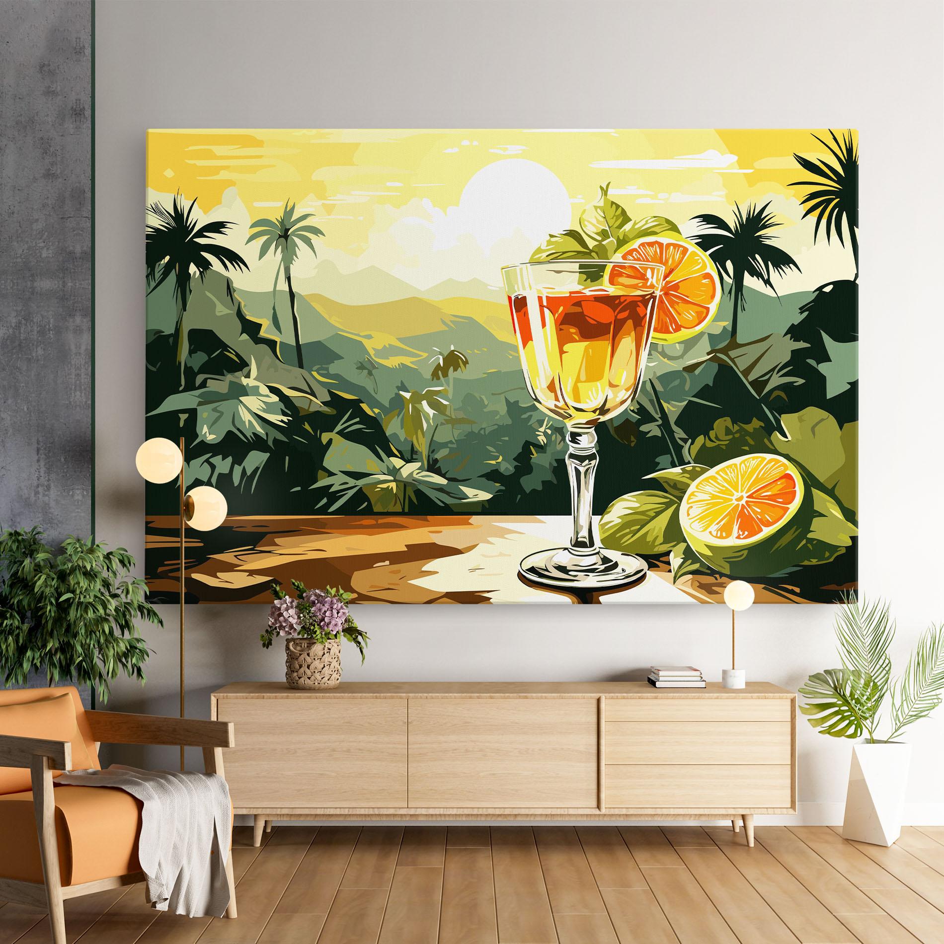 Tablou Canvas Orange Drink mockup 9