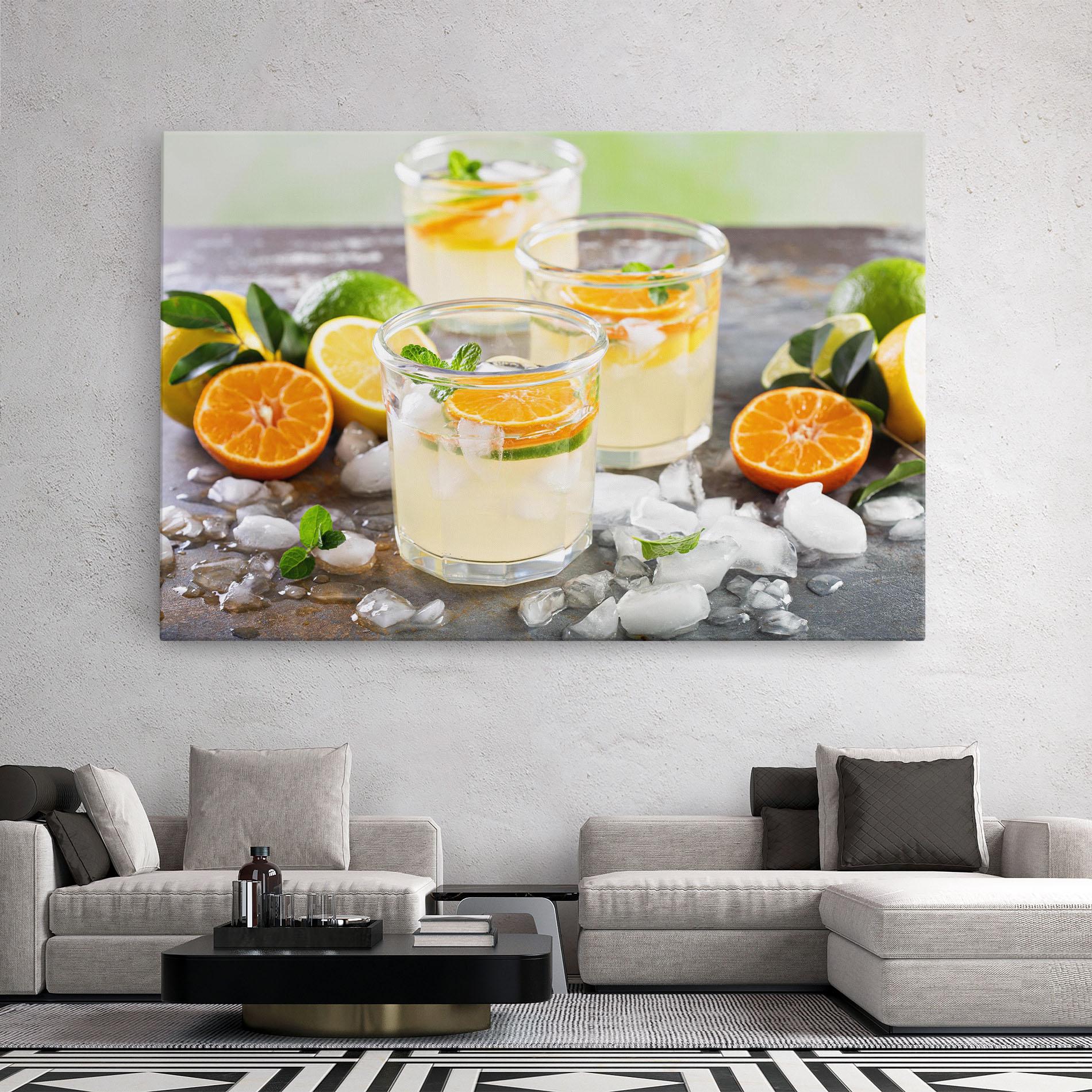 Tablou Canvas Citrus Fruit Lemonade mockup 2