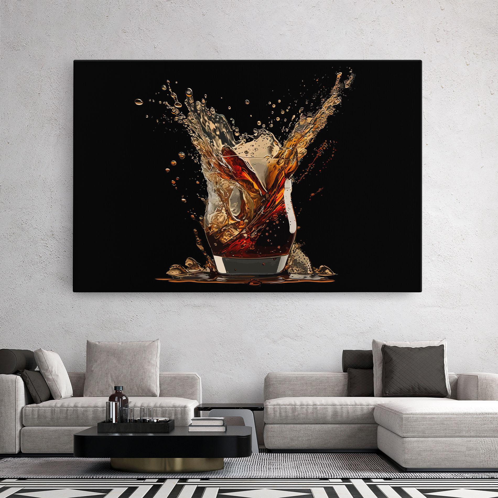 Tablou Canvas Cola Splash mockup 2