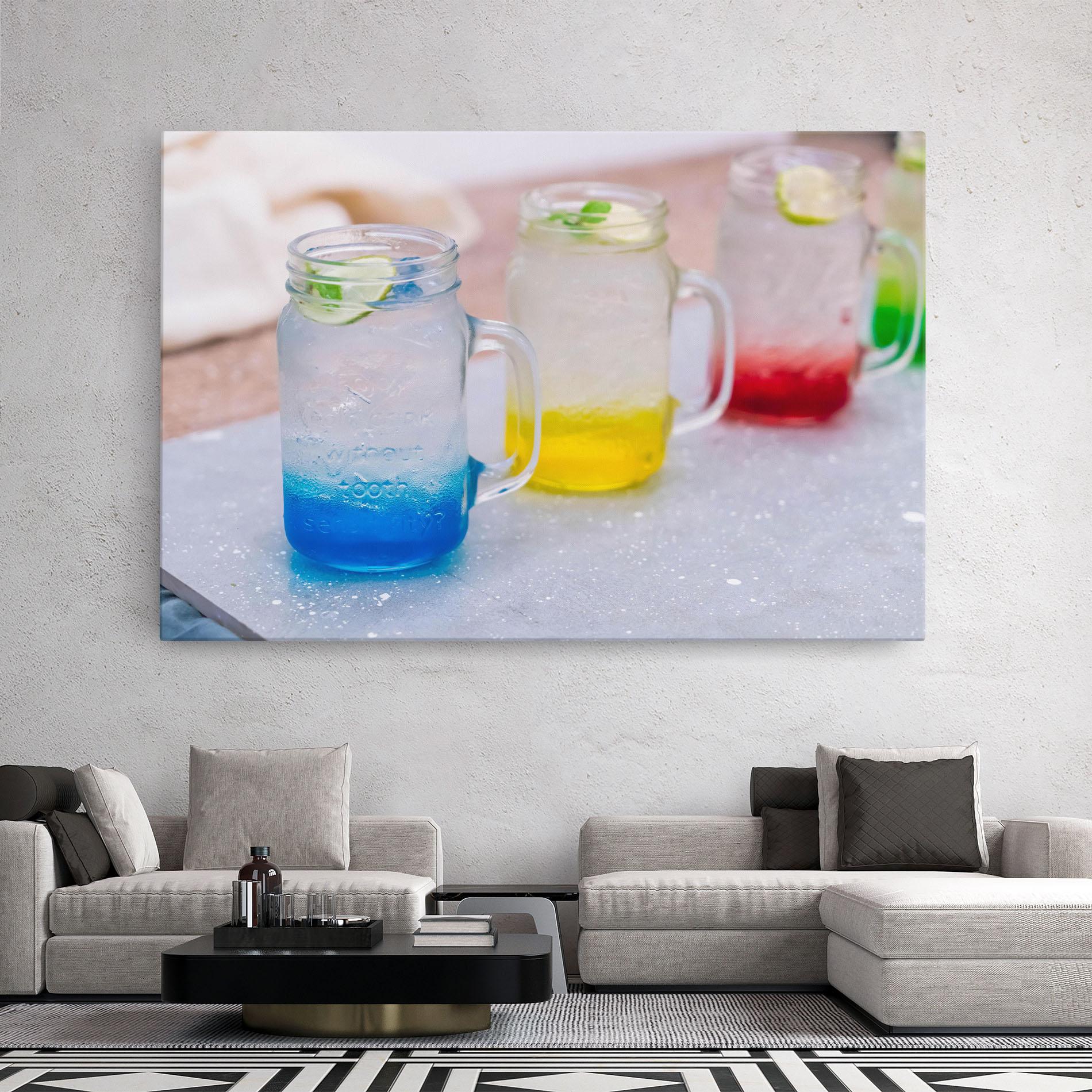 Tablou Canvas Colorful Italian Soda mockup 2