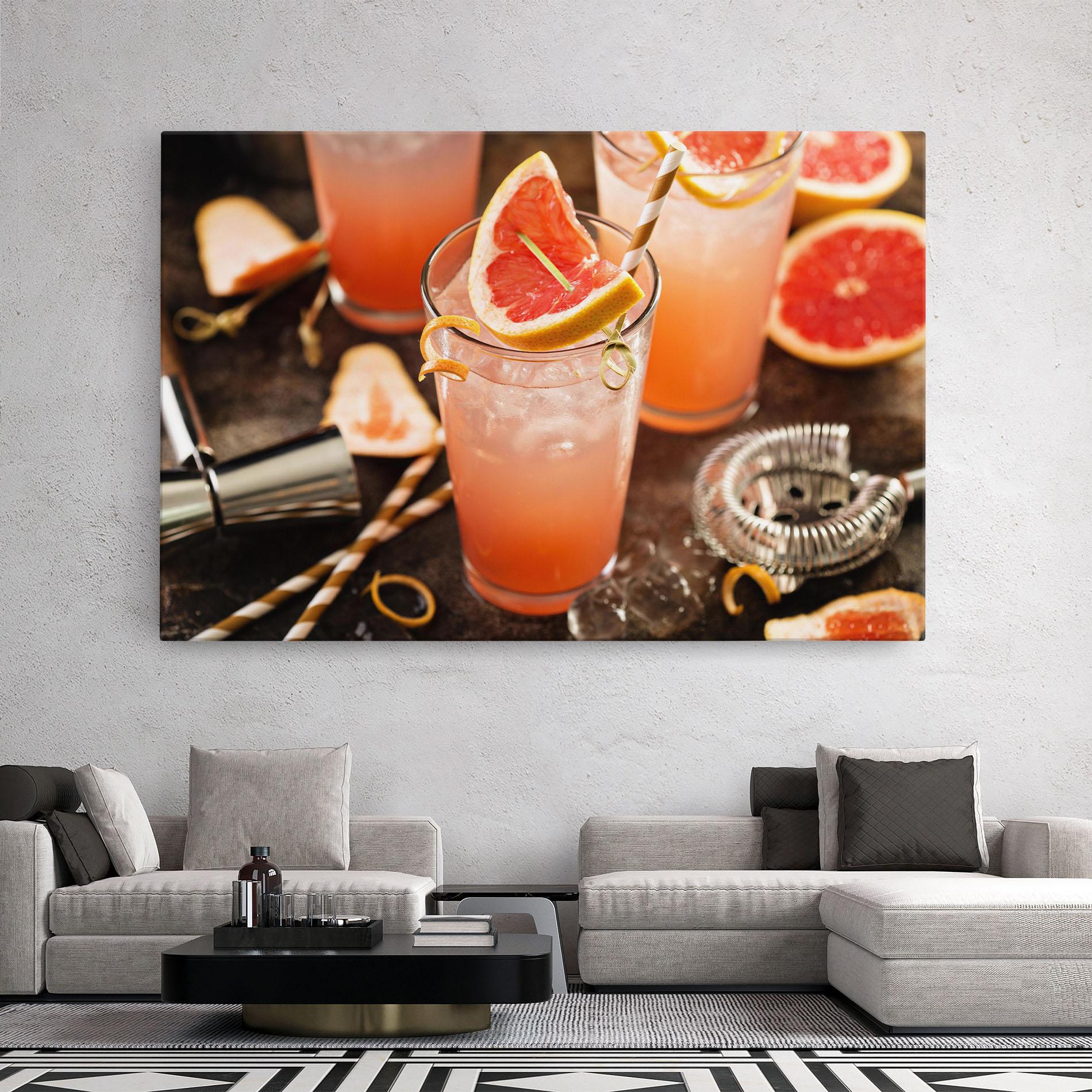 Tablou Canvas Grapefruit Cocktail mockup 2