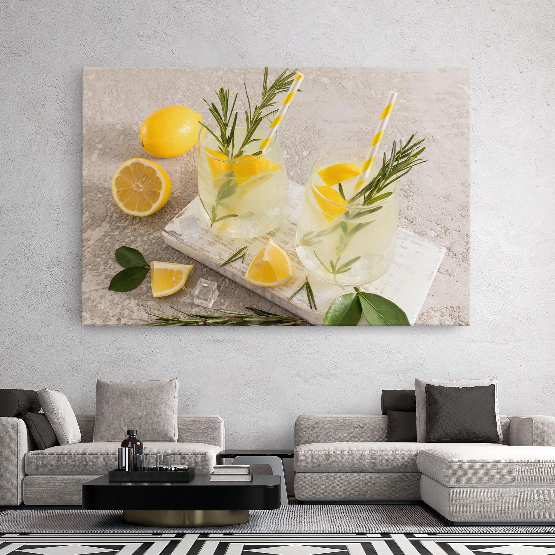 Tablou Canvas Homemade Rosemary Drink mockup 2