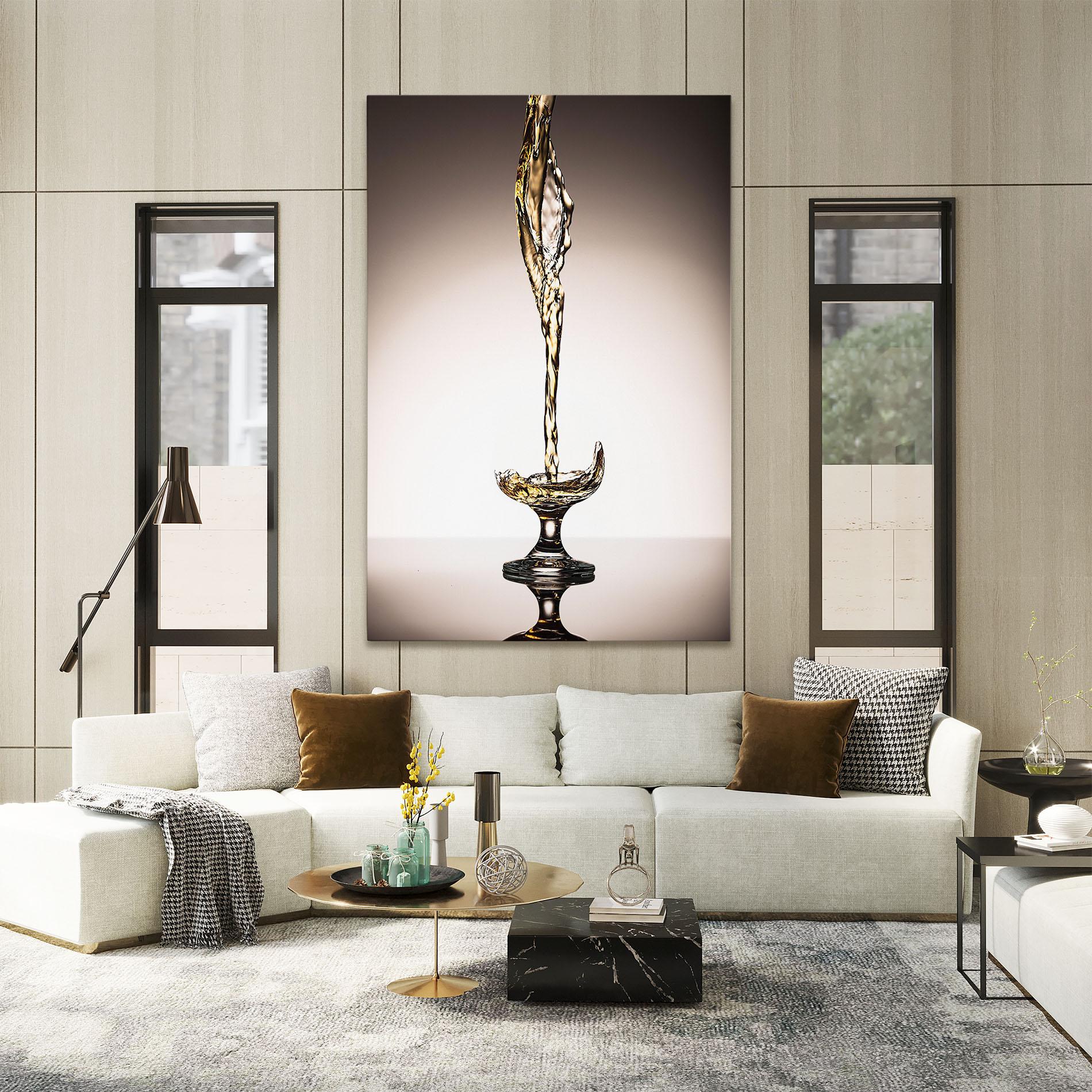 Tablou Canvas White Wine Splash mockup 2