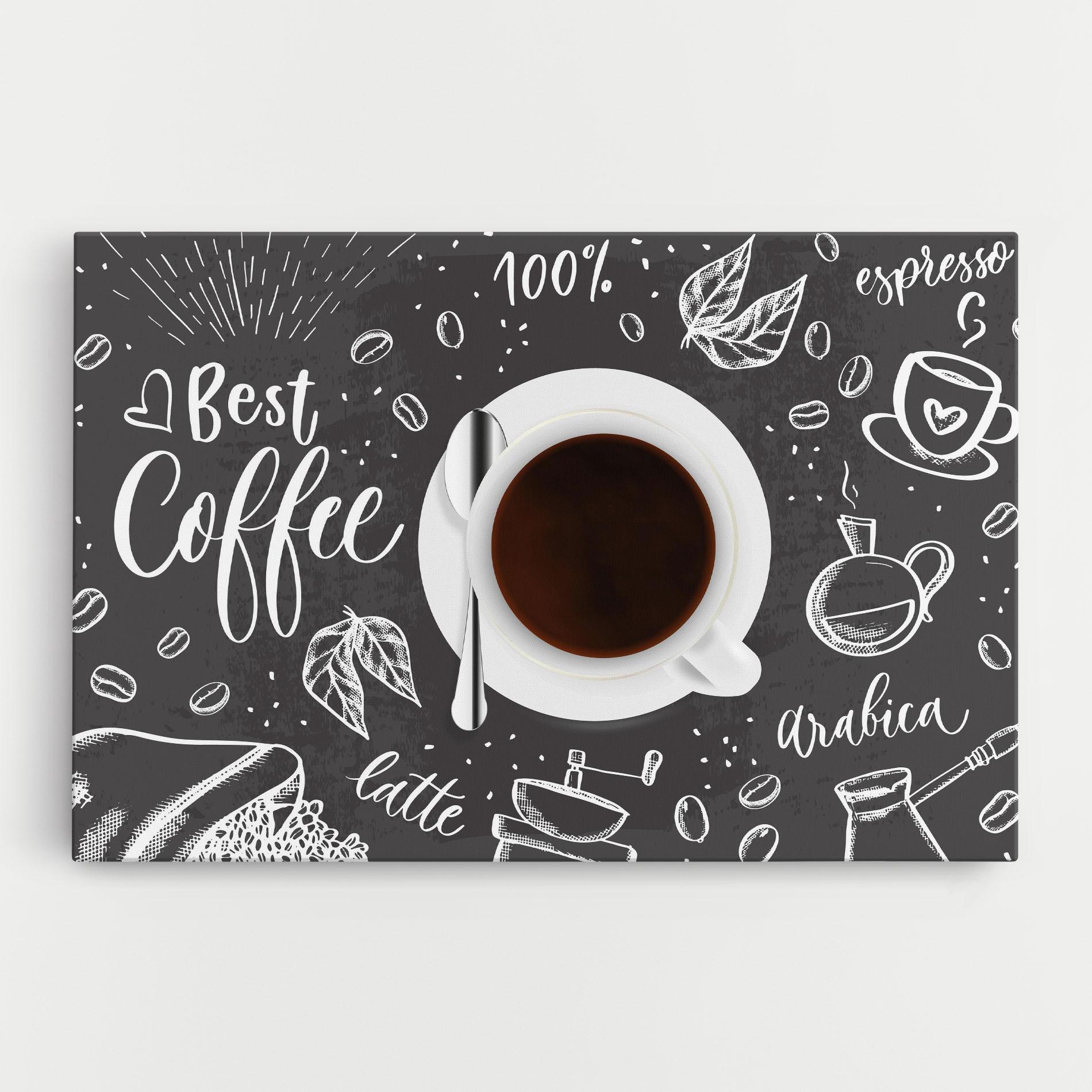 Tablou Canvas Best Coffee mockup 0