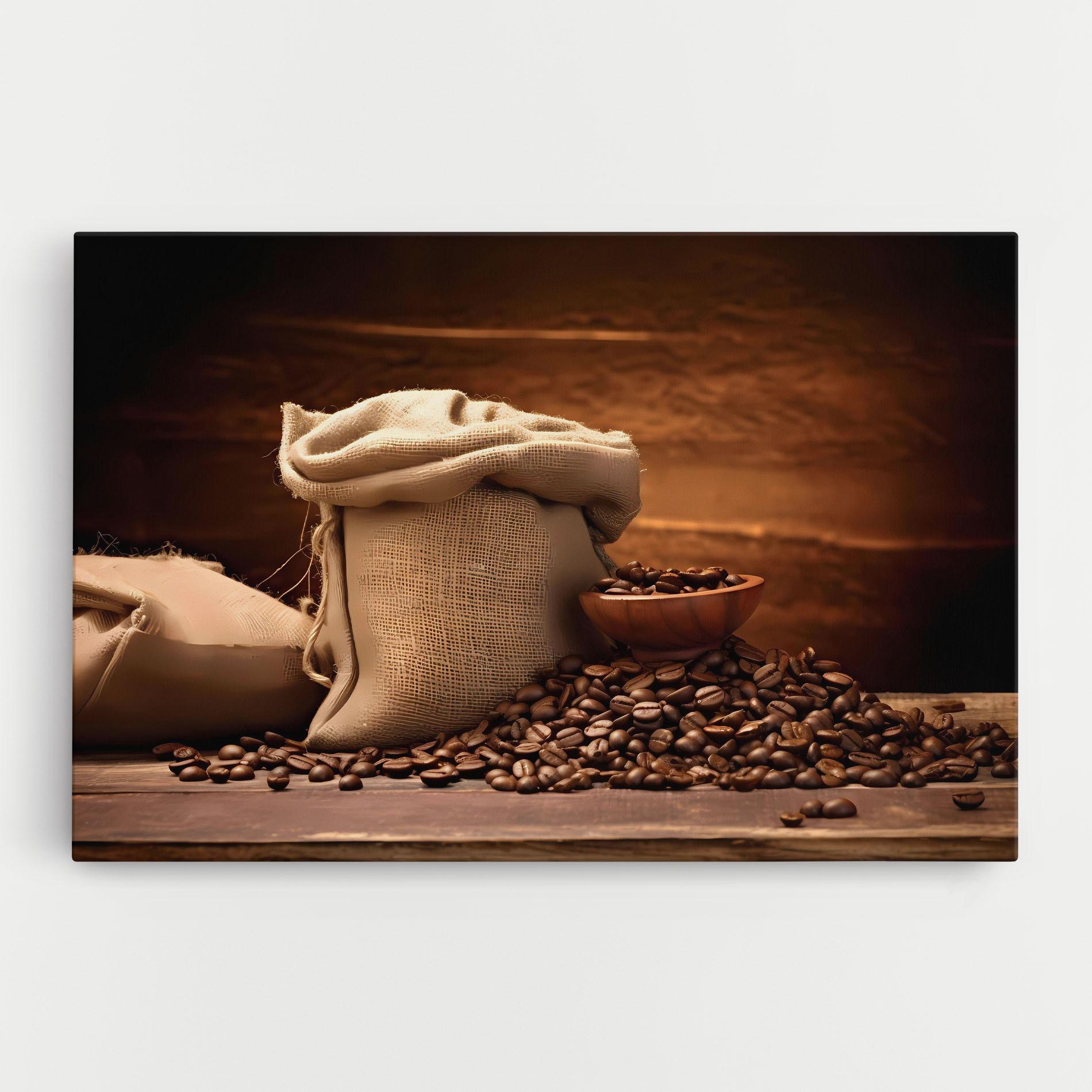 Tablou Canvas Big Bag Of Coffee Beans mockup 0
