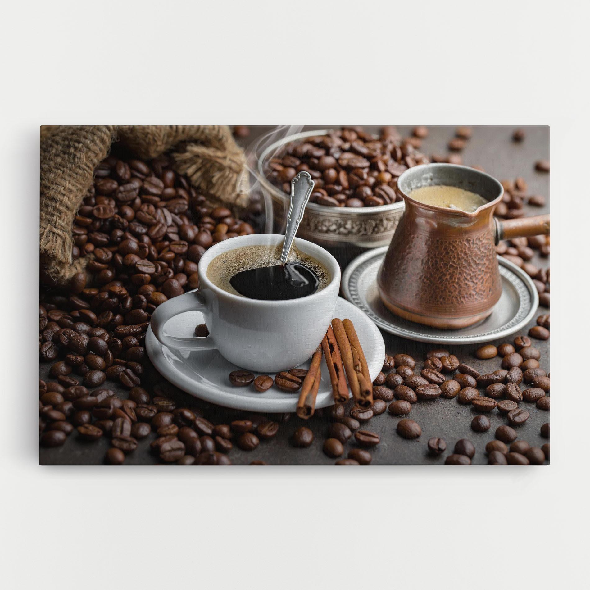 Tablou Canvas Black Coffee Beans mockup 0