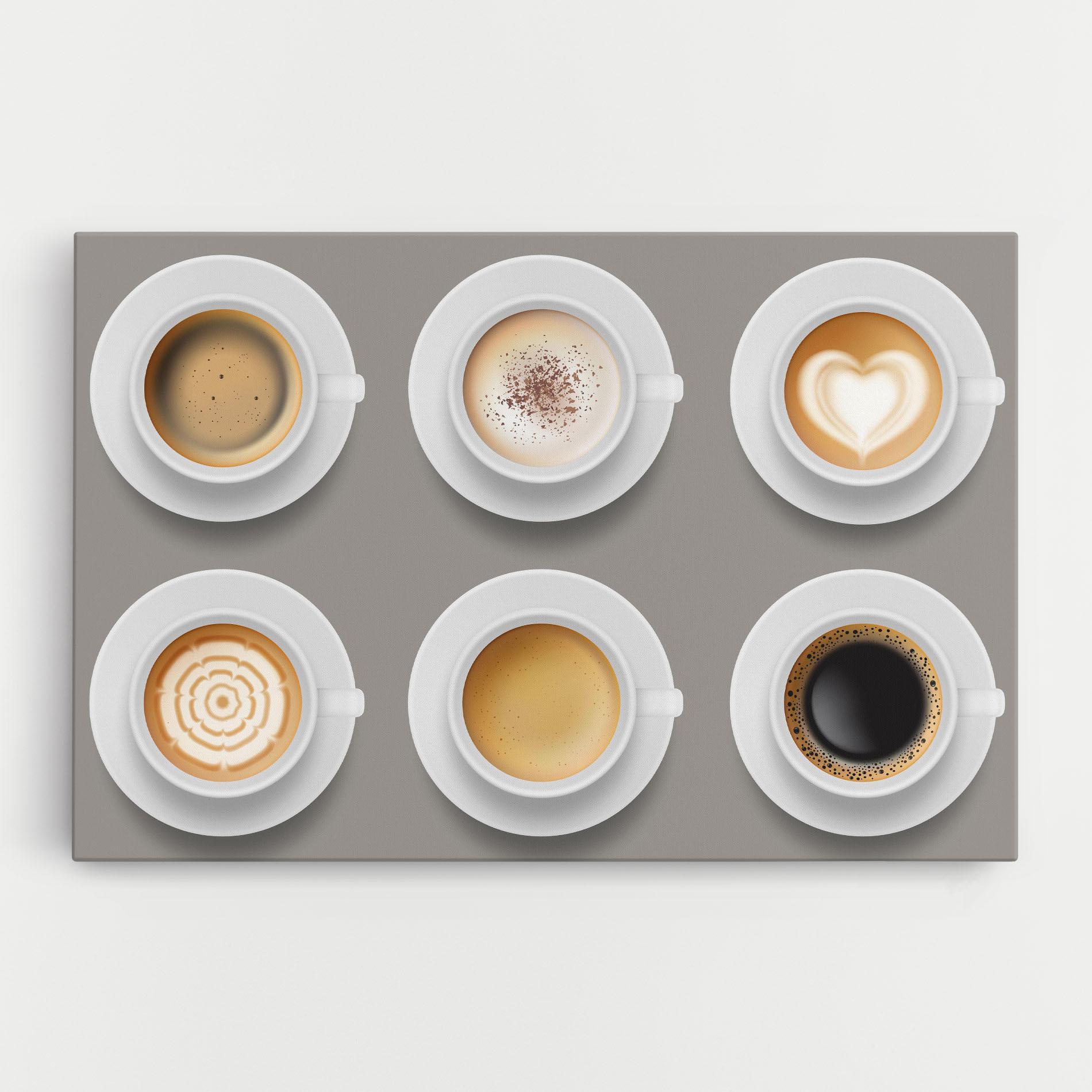 Tablou Canvas Coffee Cups Mix mockup 0