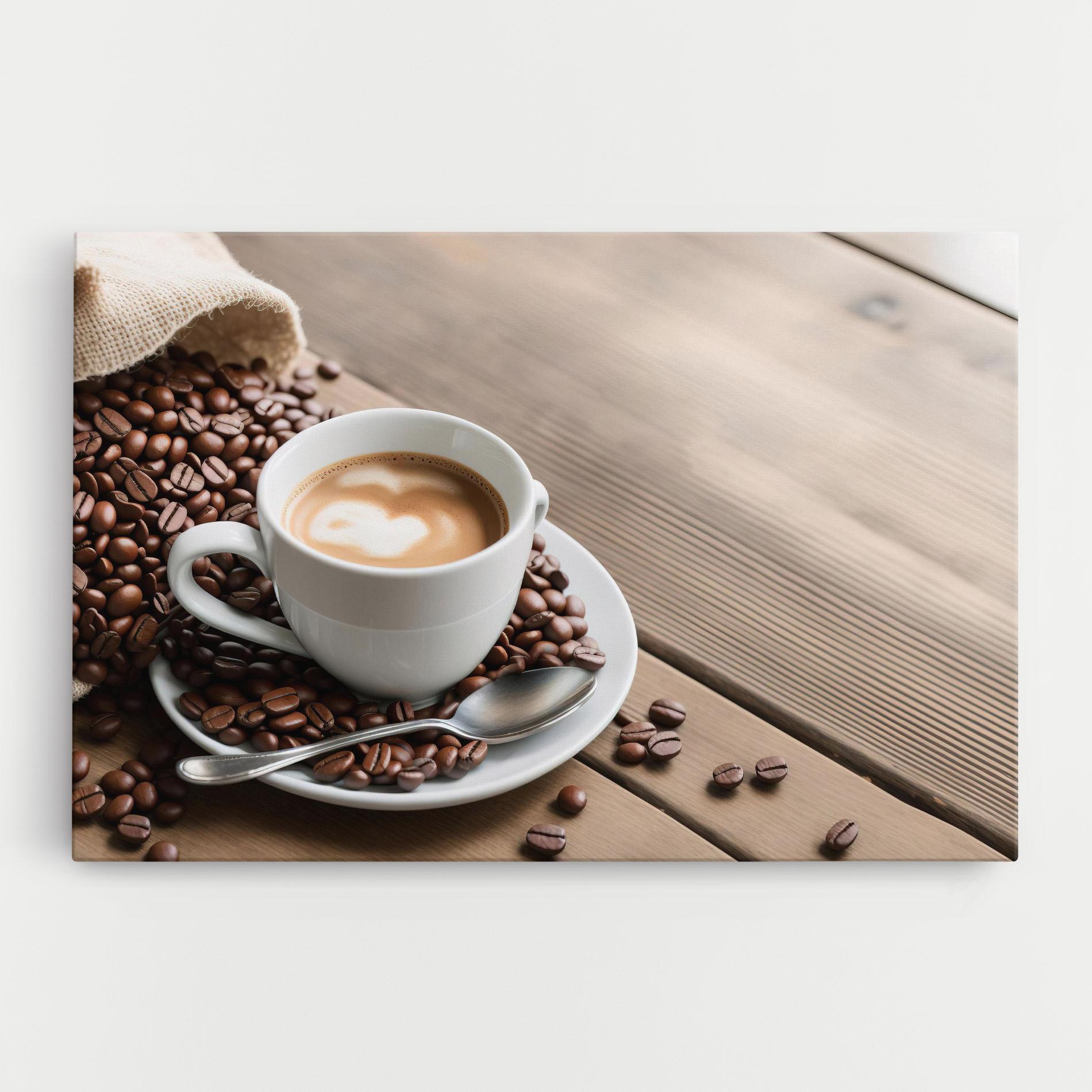 Tablou Canvas Coffee On Table mockup 0