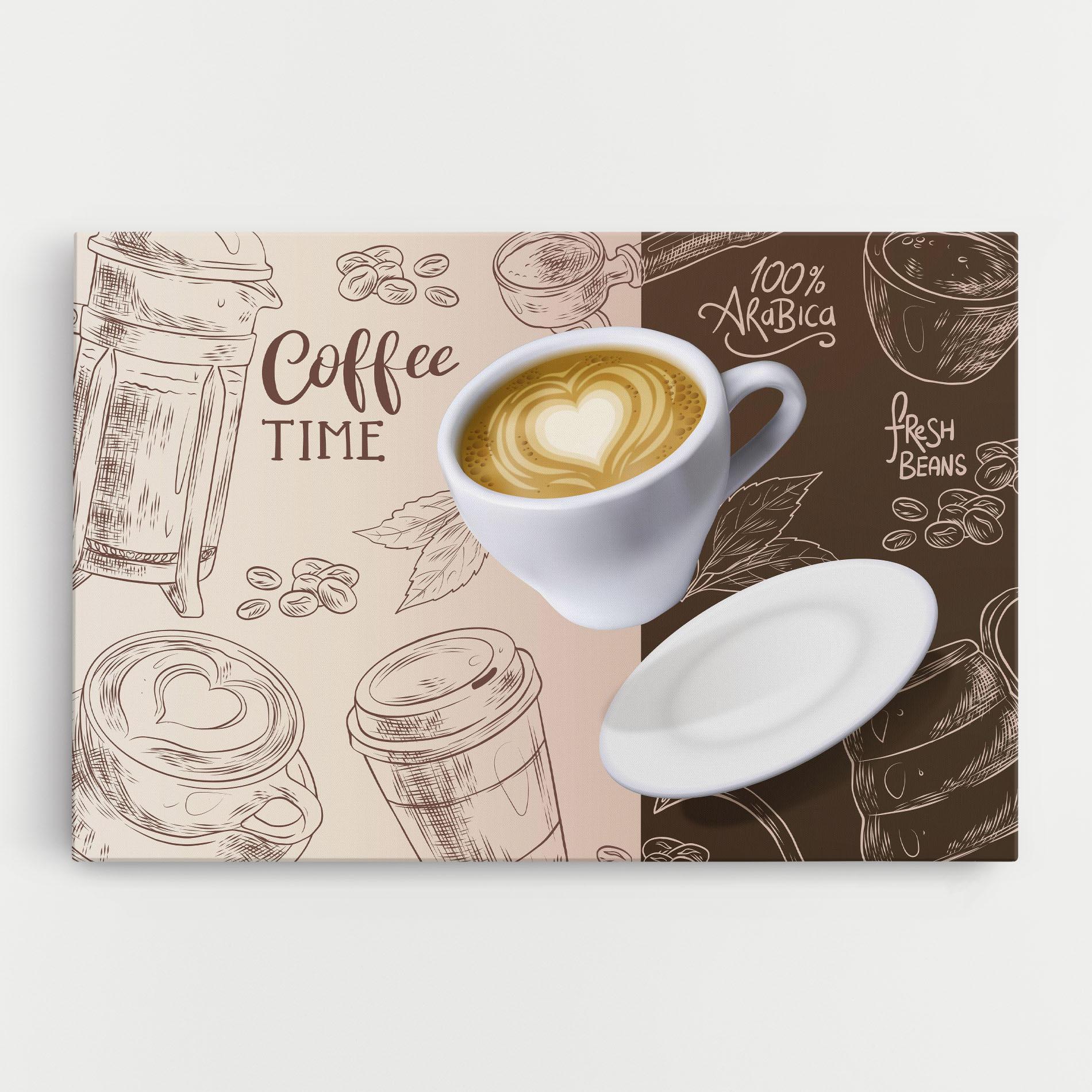 Tablou Canvas Coffee Time mockup 0