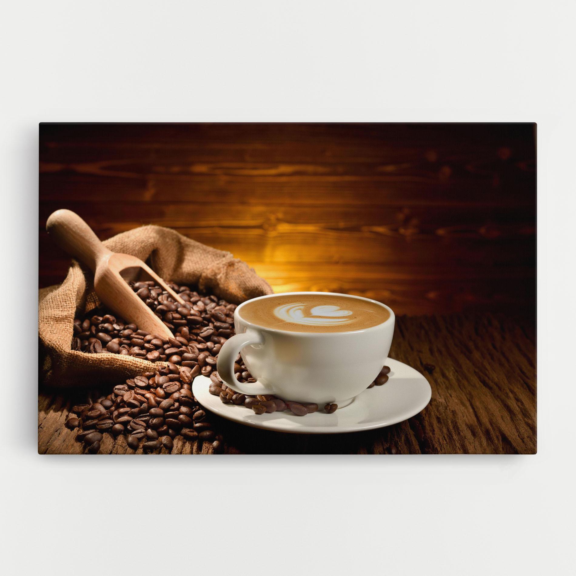 Tablou Canvas Latte Coffee mockup 0