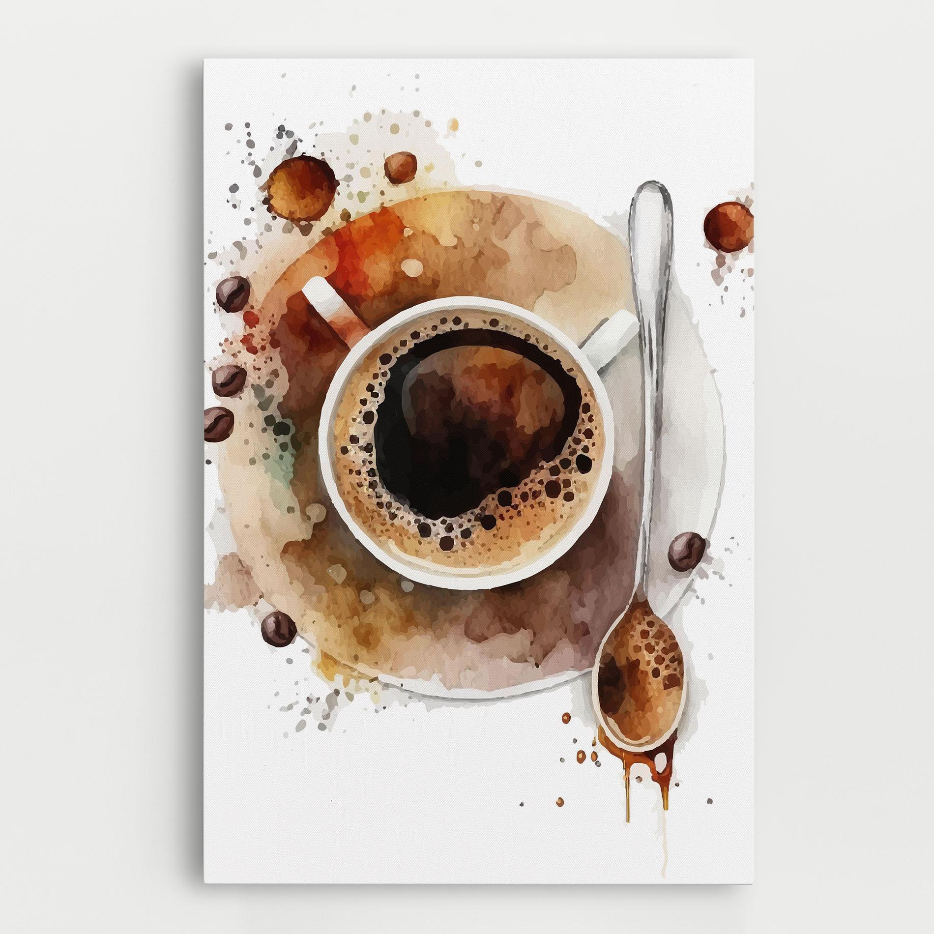 Tablou Canvas Coffee Liquid mockup 0