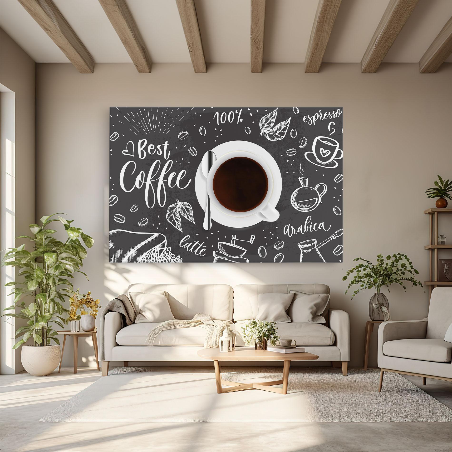 Tablou Canvas Best Coffee mockup 6
