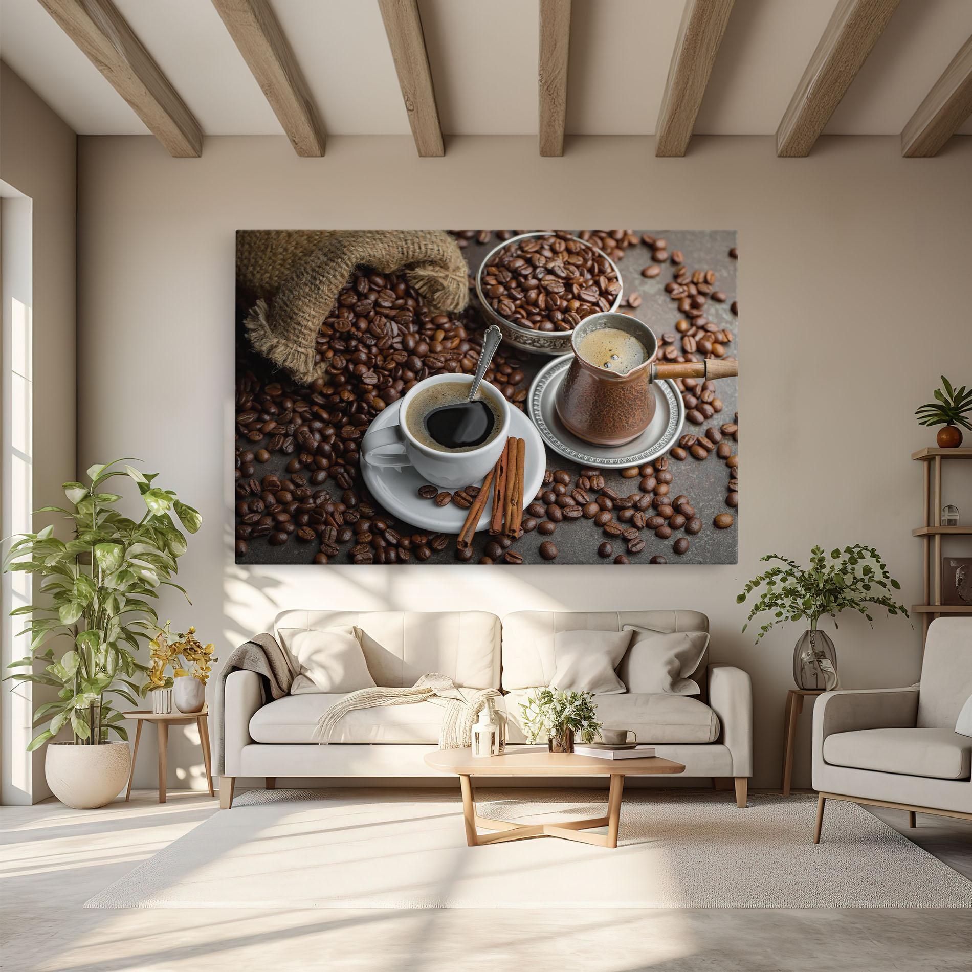 Tablou Canvas Black Coffee Bean mockup 6