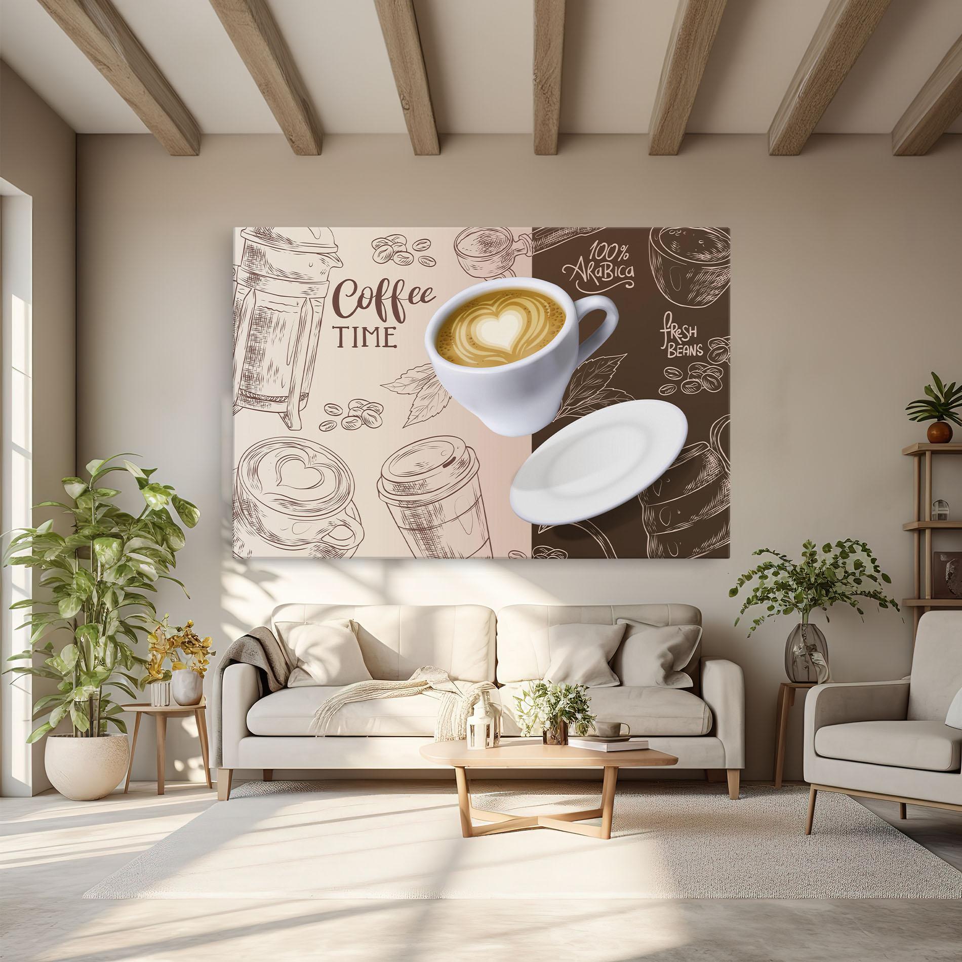 Tablou Canvas Coffee Time mockup 6