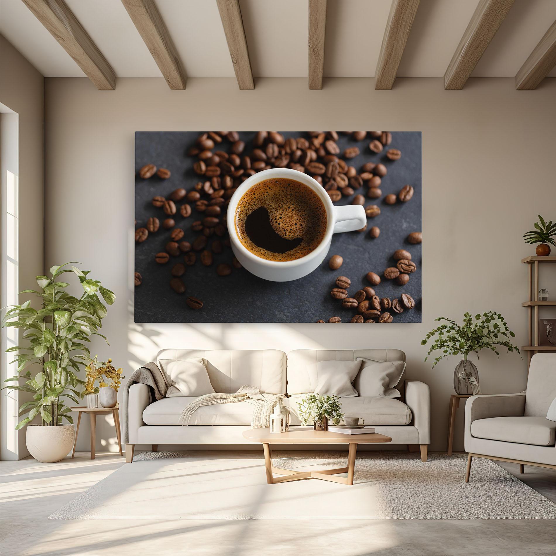 Tablou Canvas Espresso Close Up mockup 6