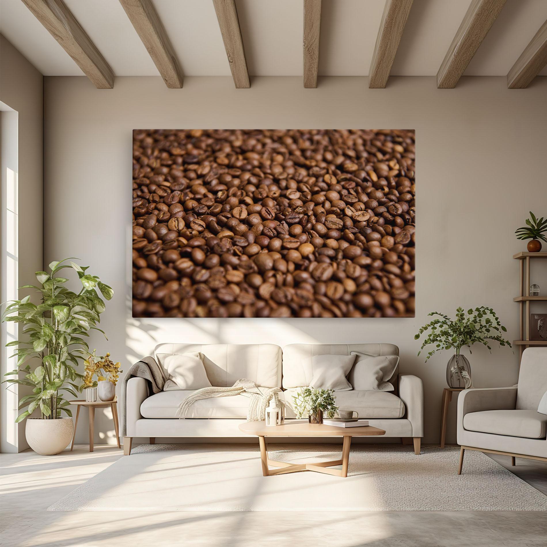 Tablou Canvas Fresh Roasted Coffee mockup 6