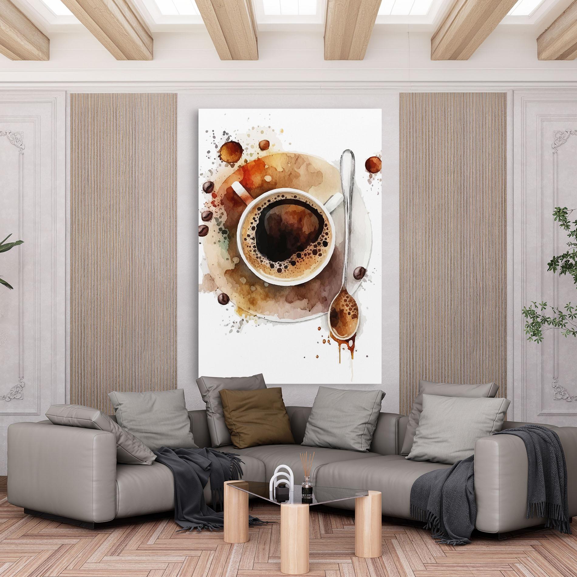 Tablou Canvas Coffee Liquid mockup 6