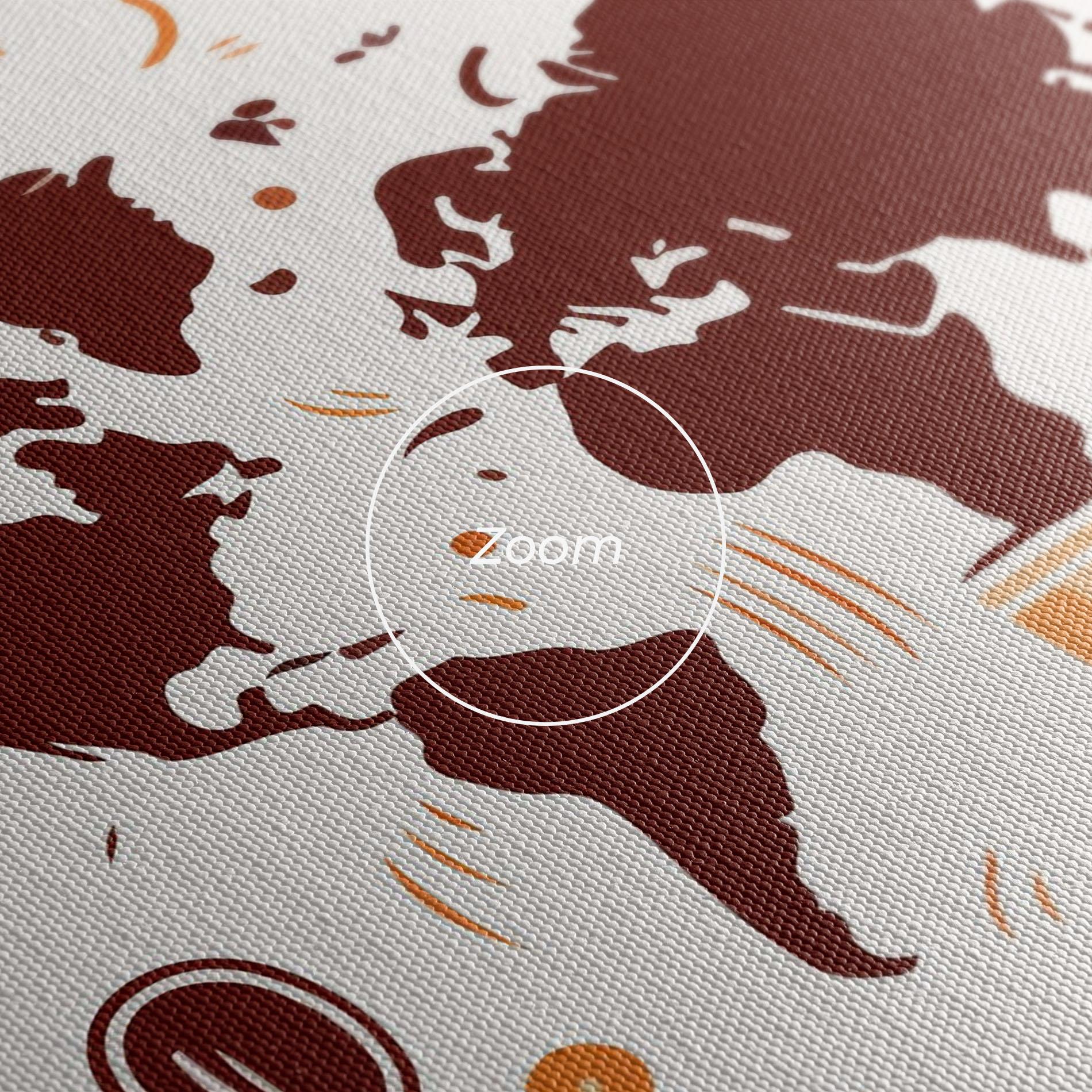 Tablou Canvas Coffee Map mockup 3