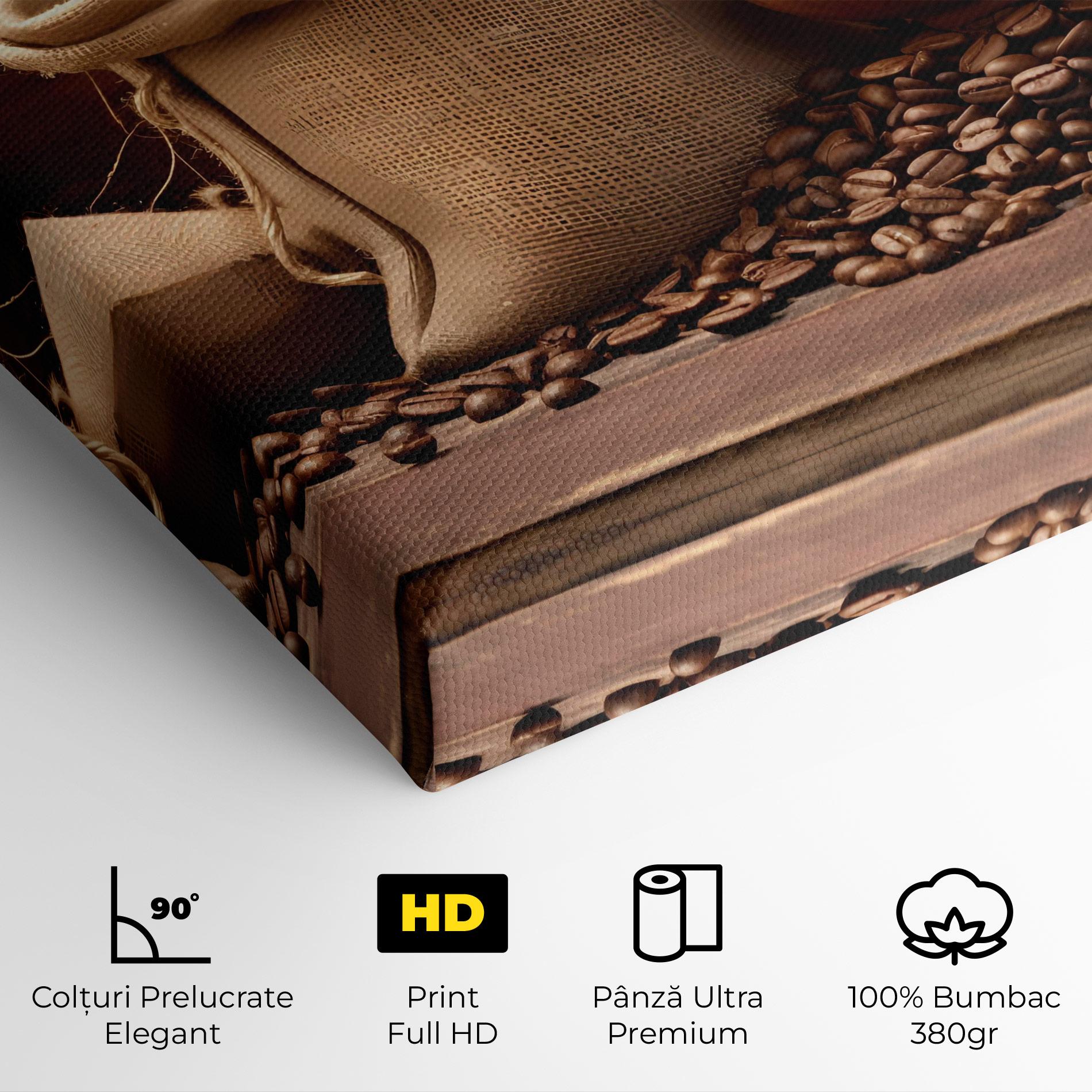 Tablou Canvas Big Bag Of Coffee Beans mockup 4