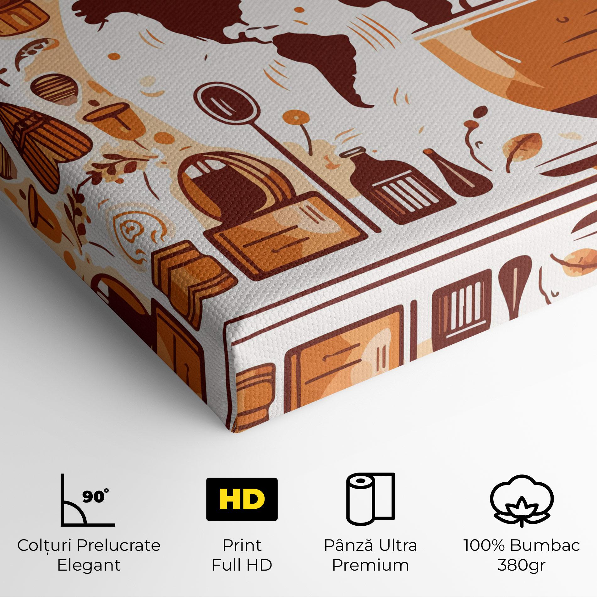 Tablou Canvas Coffee Map mockup 4