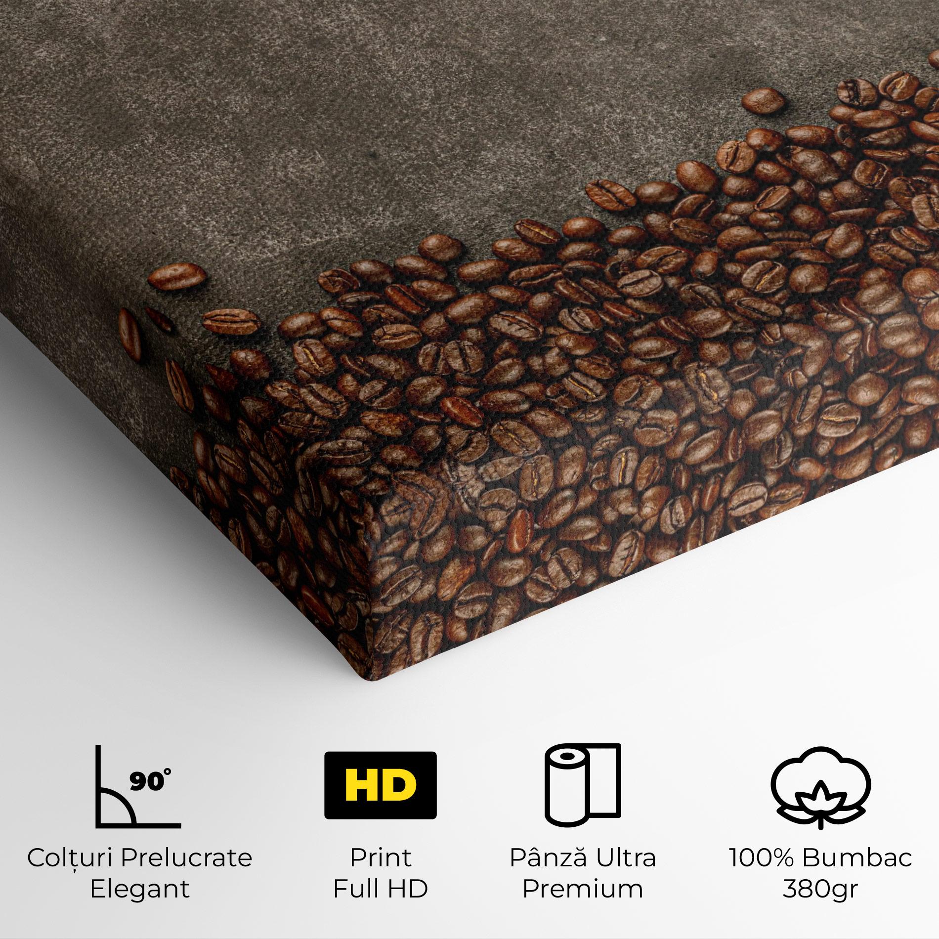 Tablou Canvas Coffee On Grey Table mockup 4