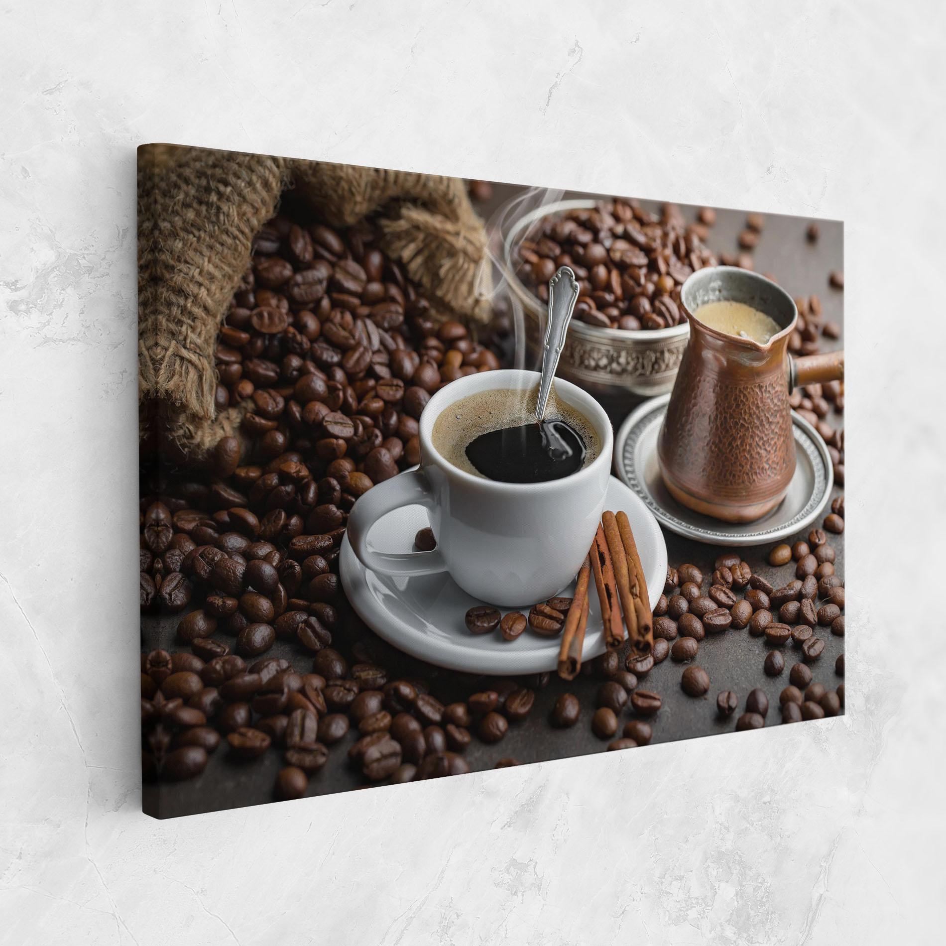 Tablou Canvas Black Coffee Beans mockup 1