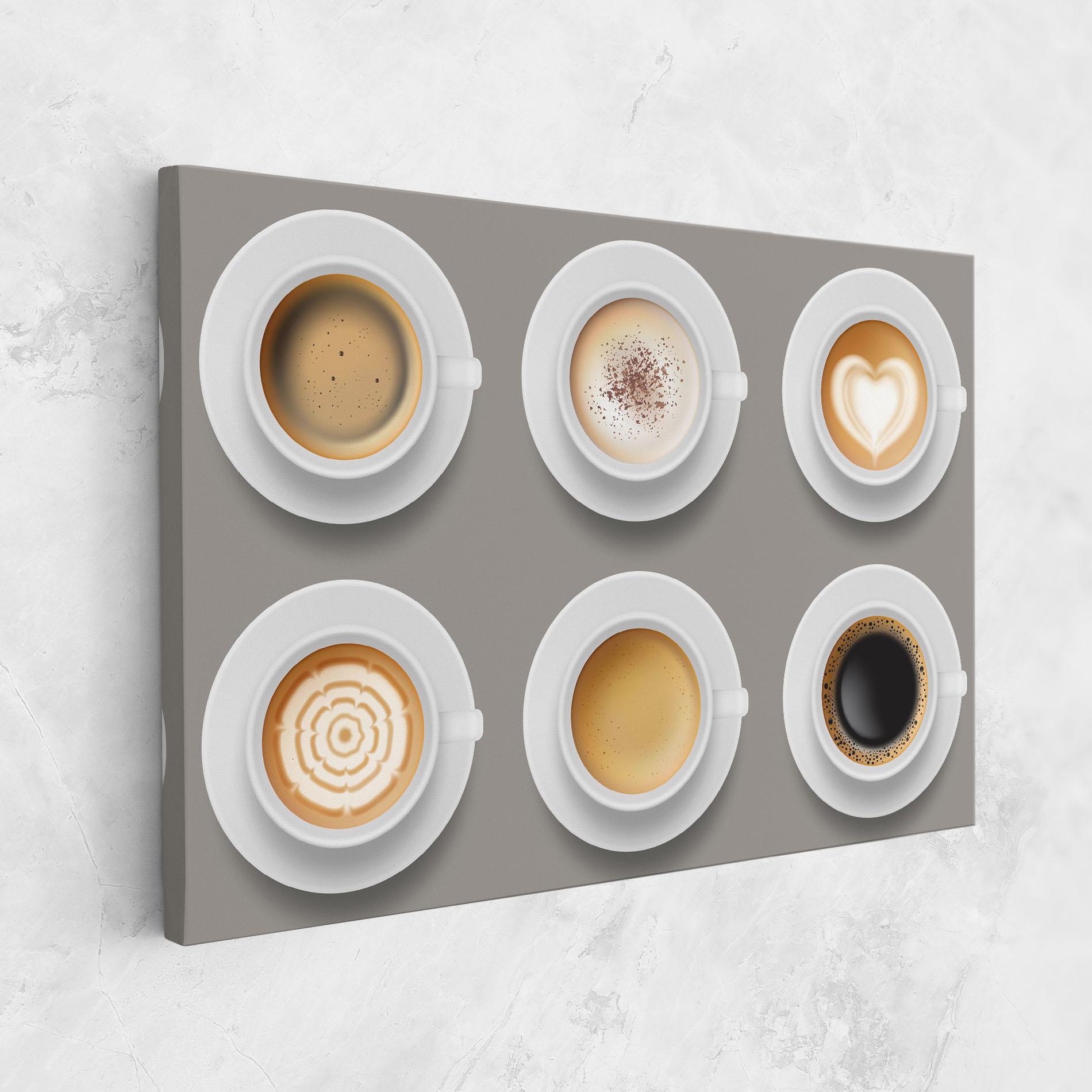 Tablou Canvas Coffee Cups Mix mockup 1