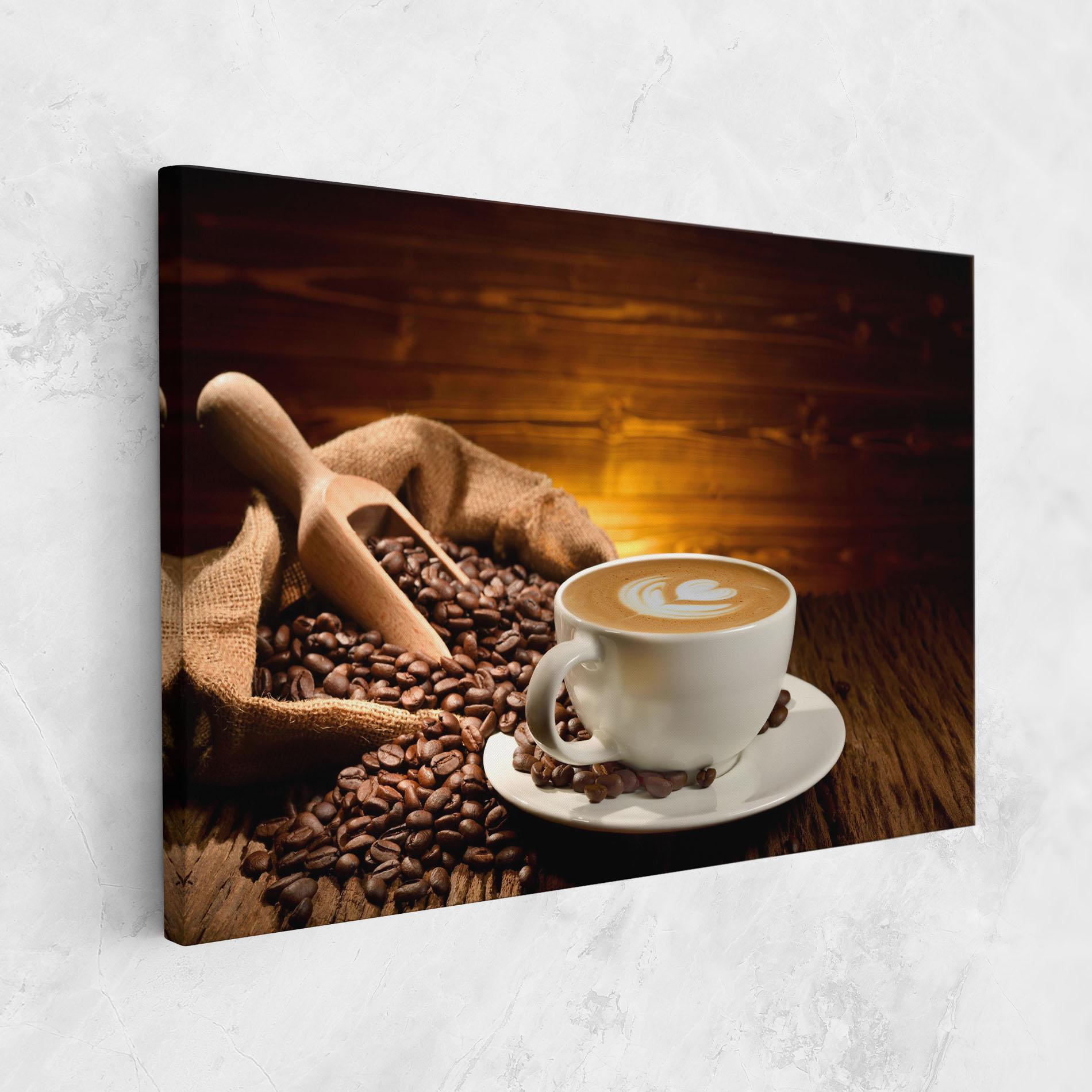 Tablou Canvas Latte Coffee mockup 1