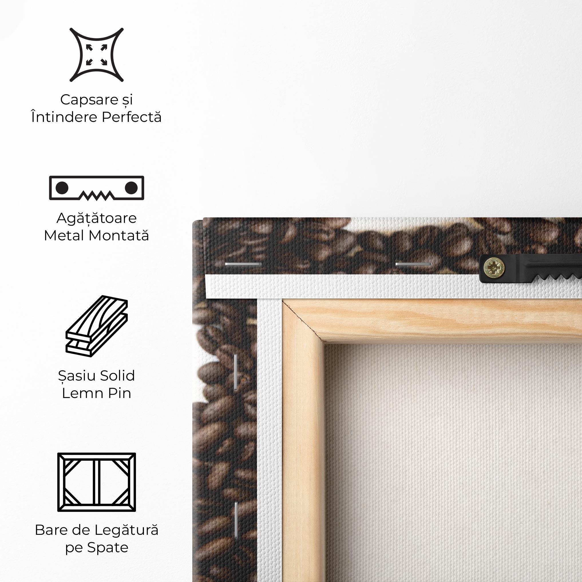 Tablou Canvas Coffee Bean Heart mockup 5