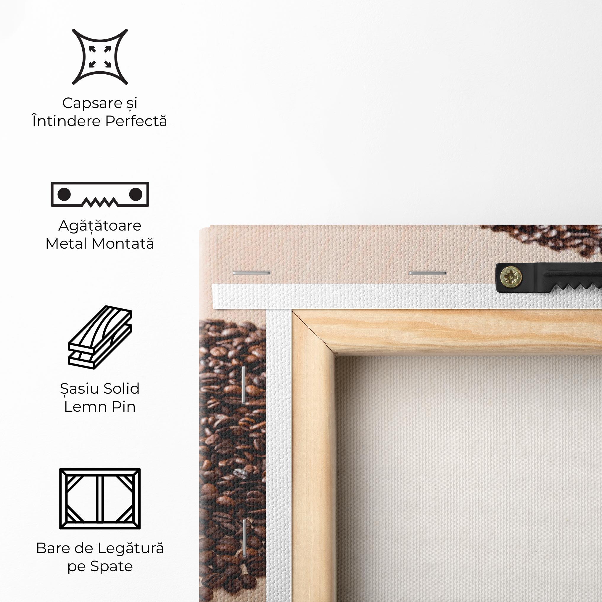 Tablou Canvas Heart Coffee Beans mockup 5
