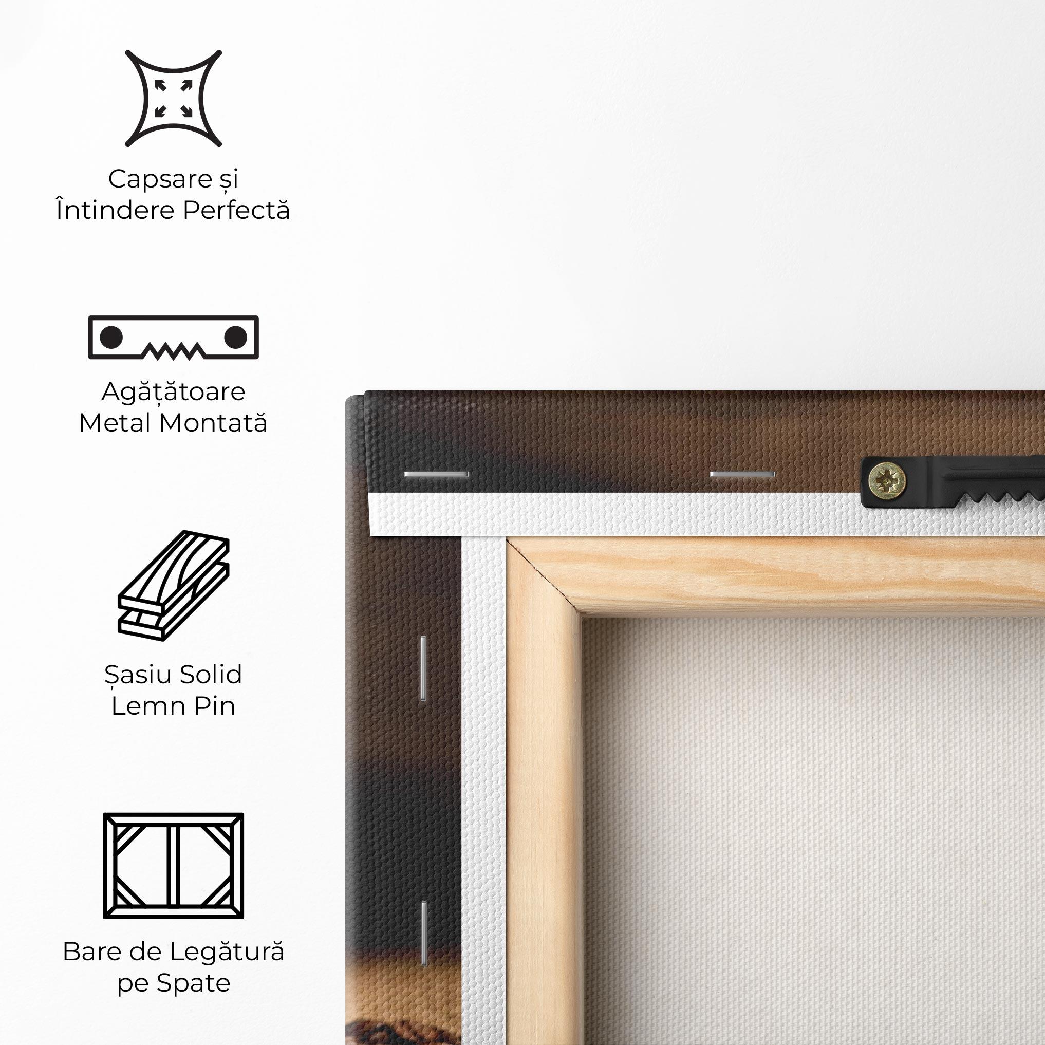 Tablou Canvas Heart Coffee Smoke mockup 5